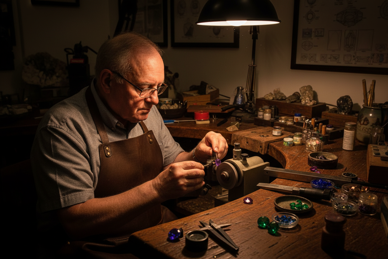 "Handcrafted Gems by a Master Lapidary"