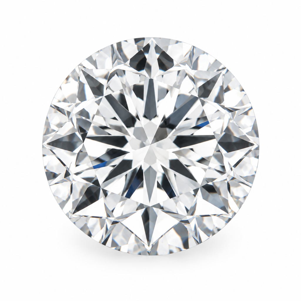 Diamond on white background