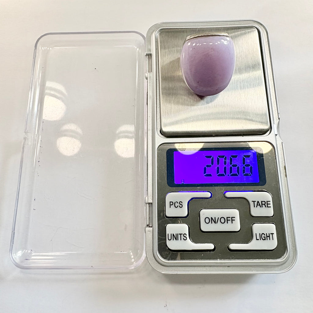 Sterling silver lavender jade Ring L image 6