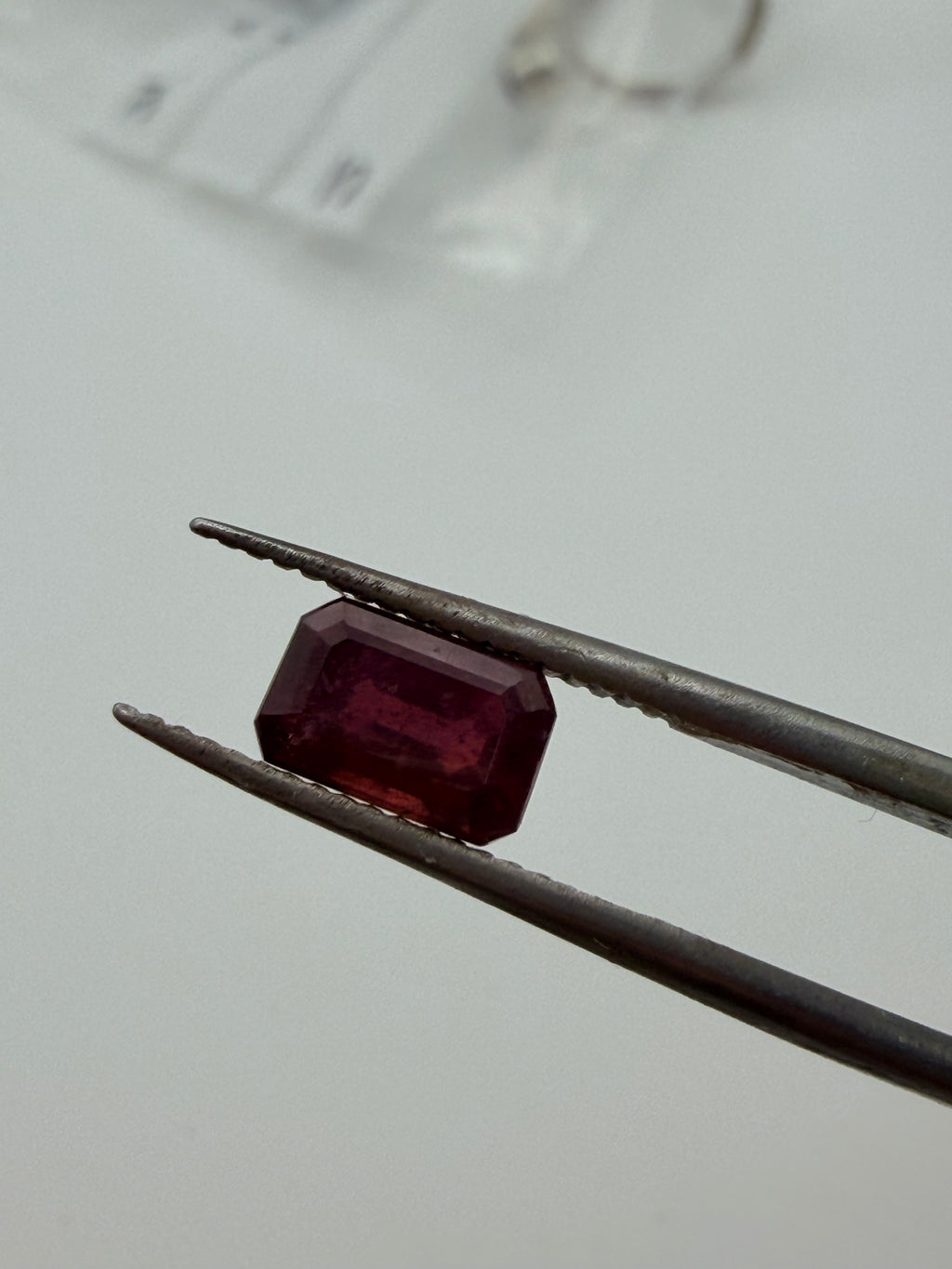 Ken Harrington Cut Ruby  7.8mm x 5mm 1.76cts image 2