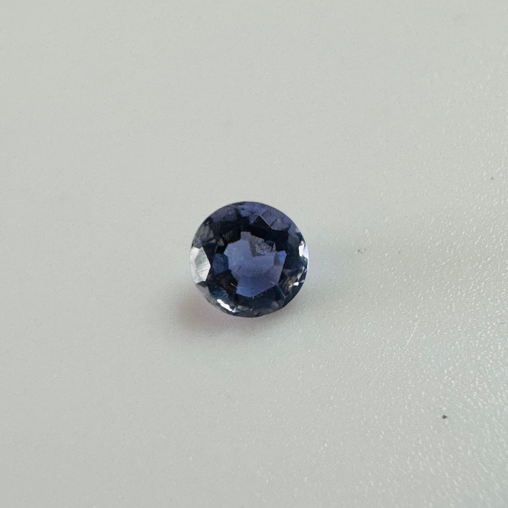 TANZANITE ROUND. 74.2MM  0.26CTS image 0