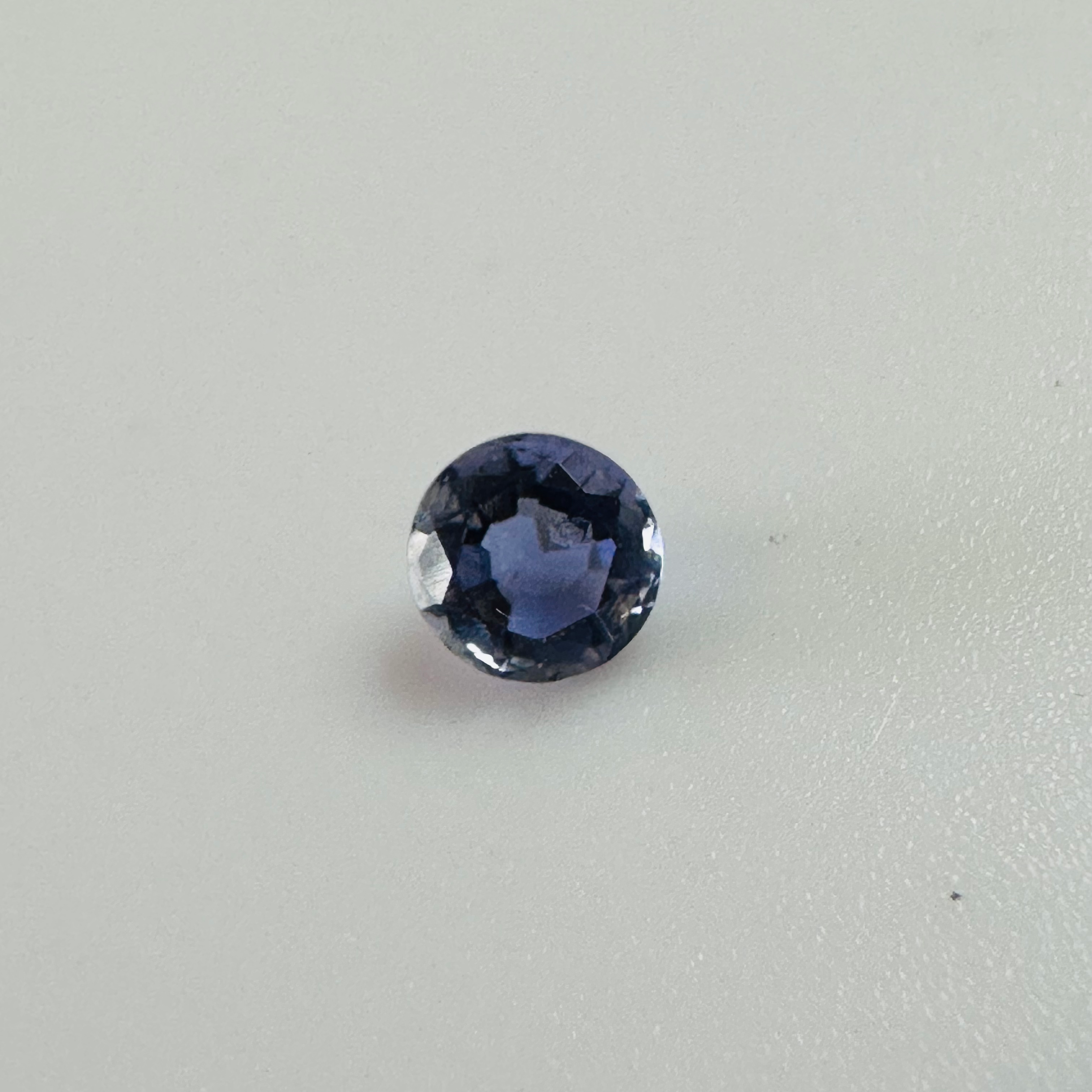 TANZANITE ROUND. 74.2MM  0.26CTS image 0