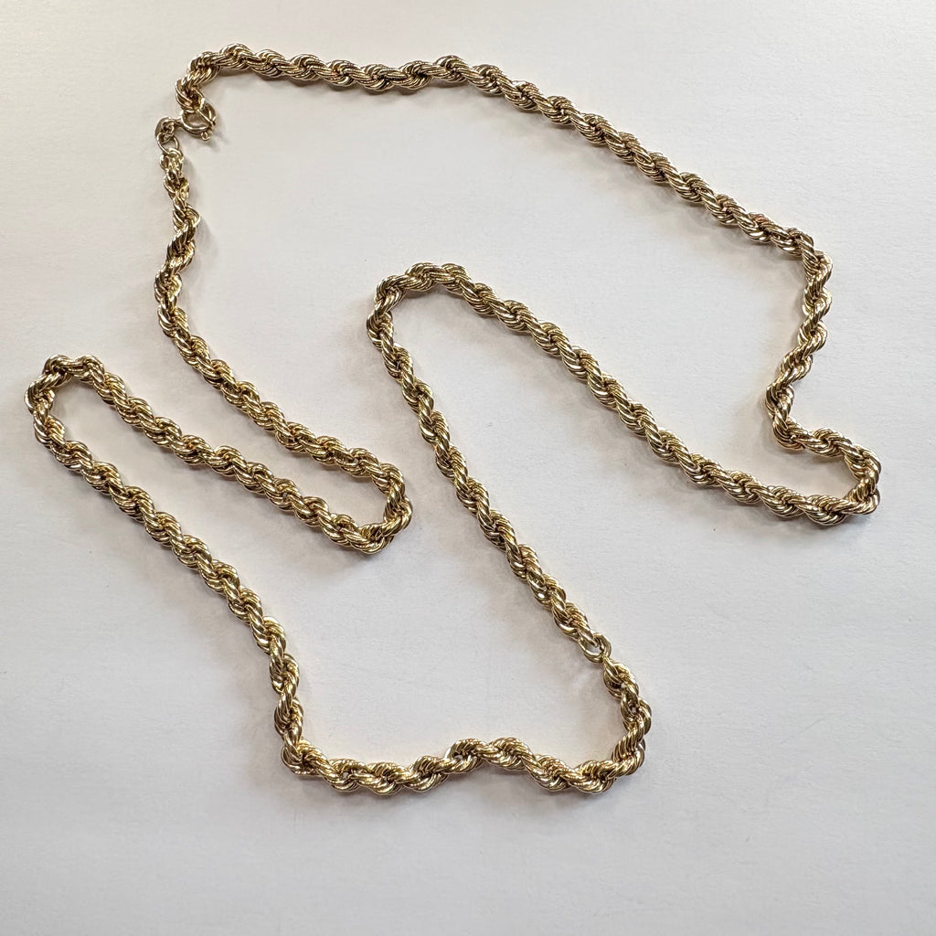 9ct Yellow gold Rope Chain 8.59g image 0