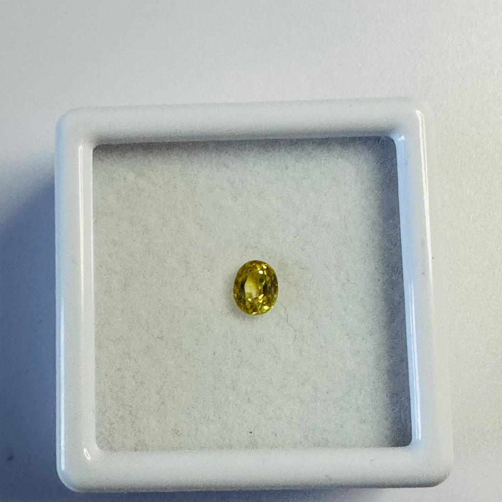 YELLOW  SAPPHIRE OVAL 4.1MM X 3.4 MM 0.31CTS image 1