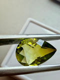 Yellow Tourmaline briolette drop 13x8.5.  4.18ct image 0