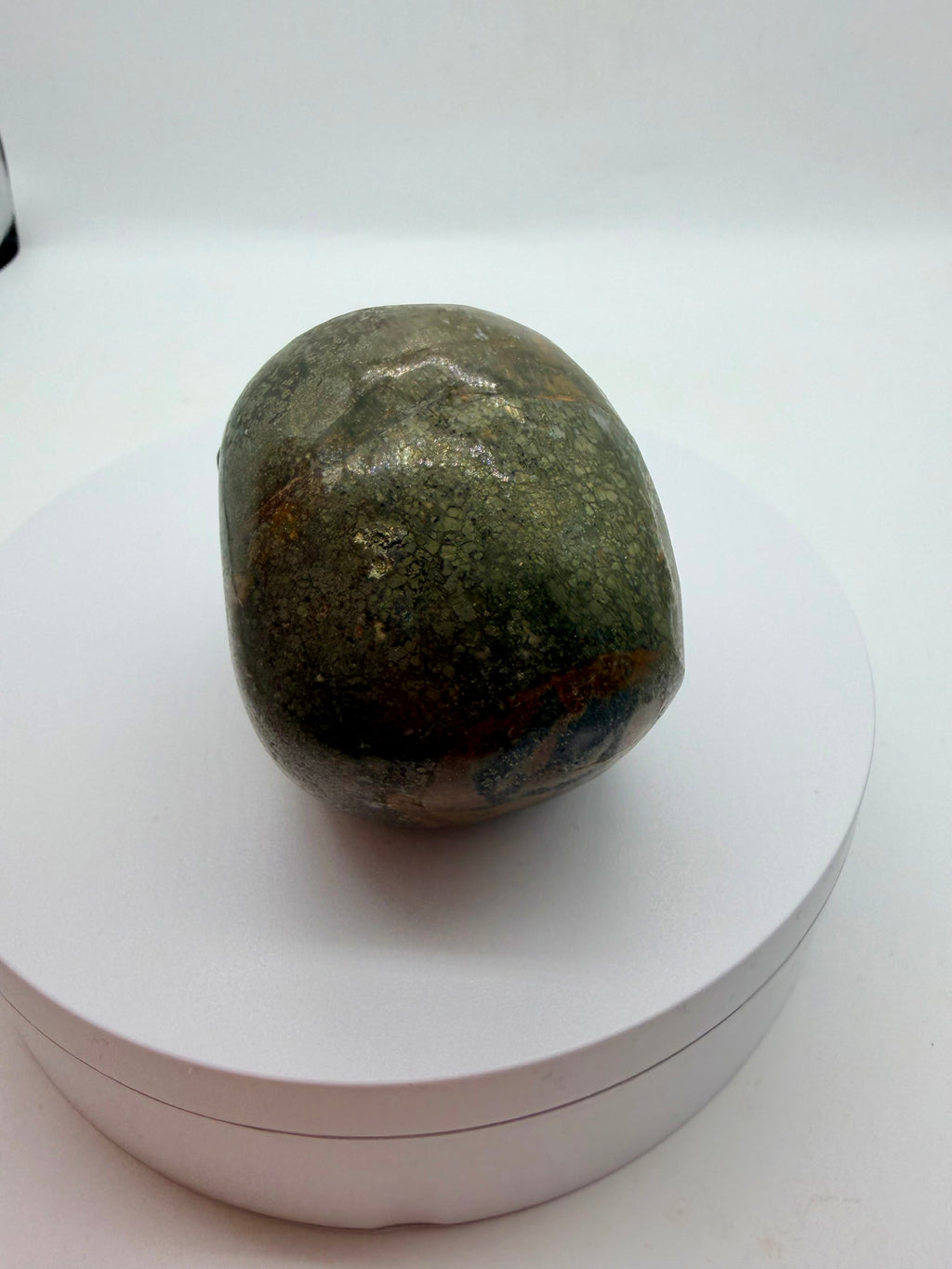 Pyrite carved Skull 6cm high heavy 54g nice model image 3
