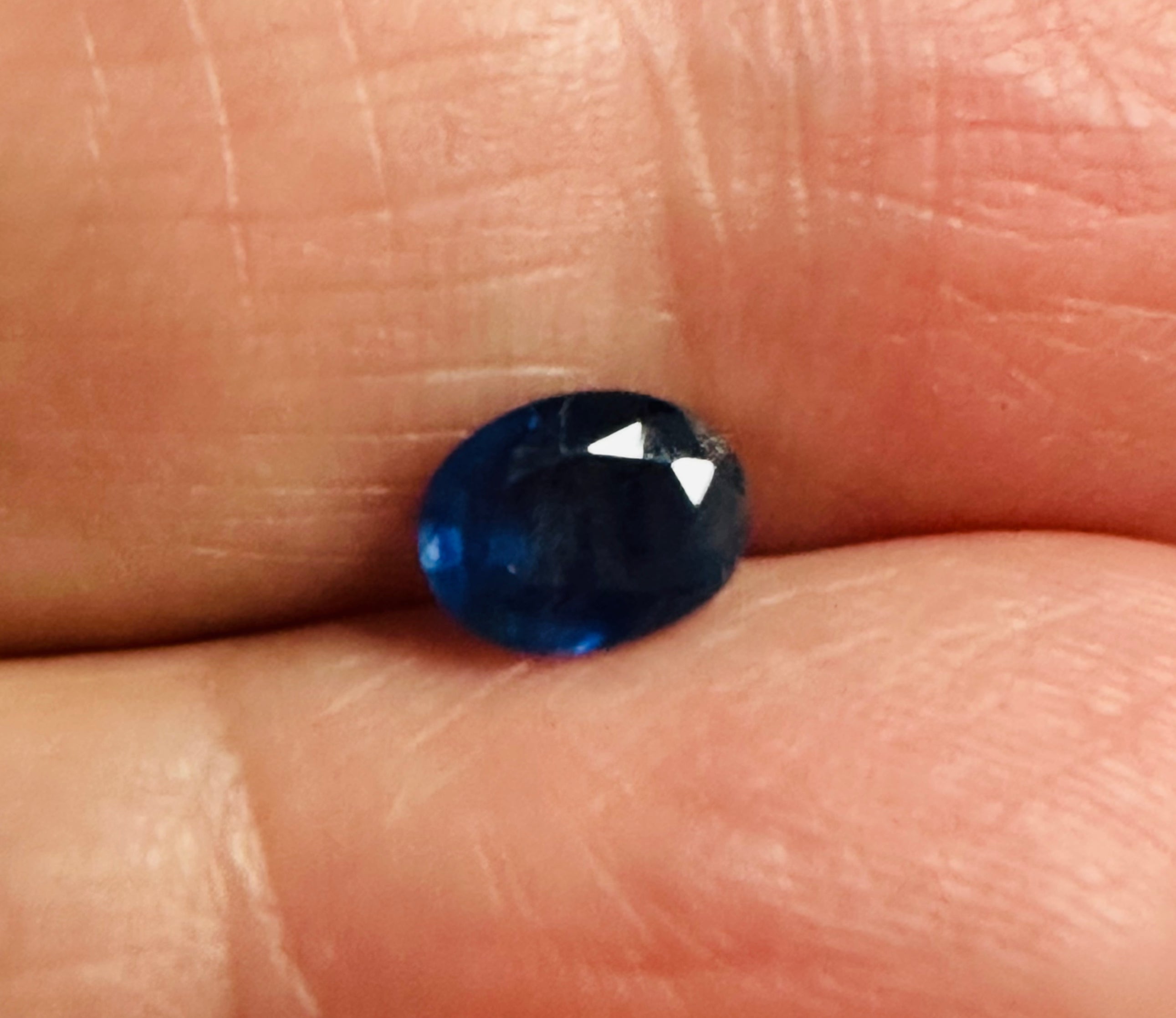 BURMA BLUE SAPPHIRE OVAL 6.7MM X 5MM 0.67CTS image 0