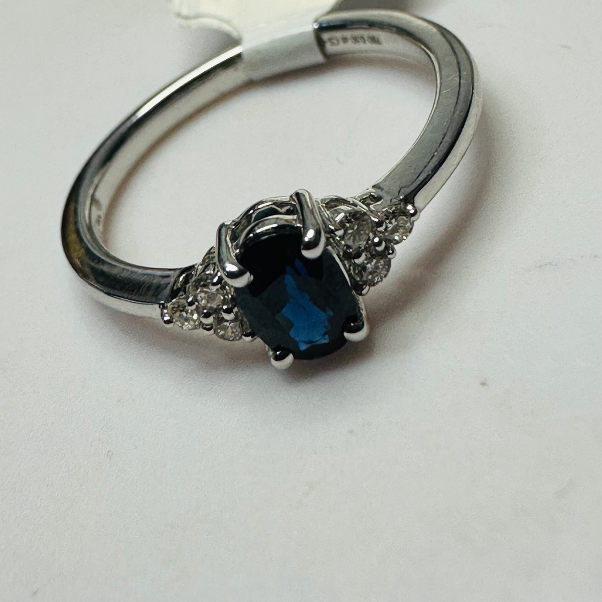 NEW 18Ct Sapphire and Diamond Ring Size M image 5