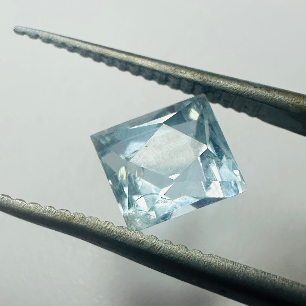 AQUAMARINE FRENCH CUT  7MX6.2MM 1.44CTS image 1