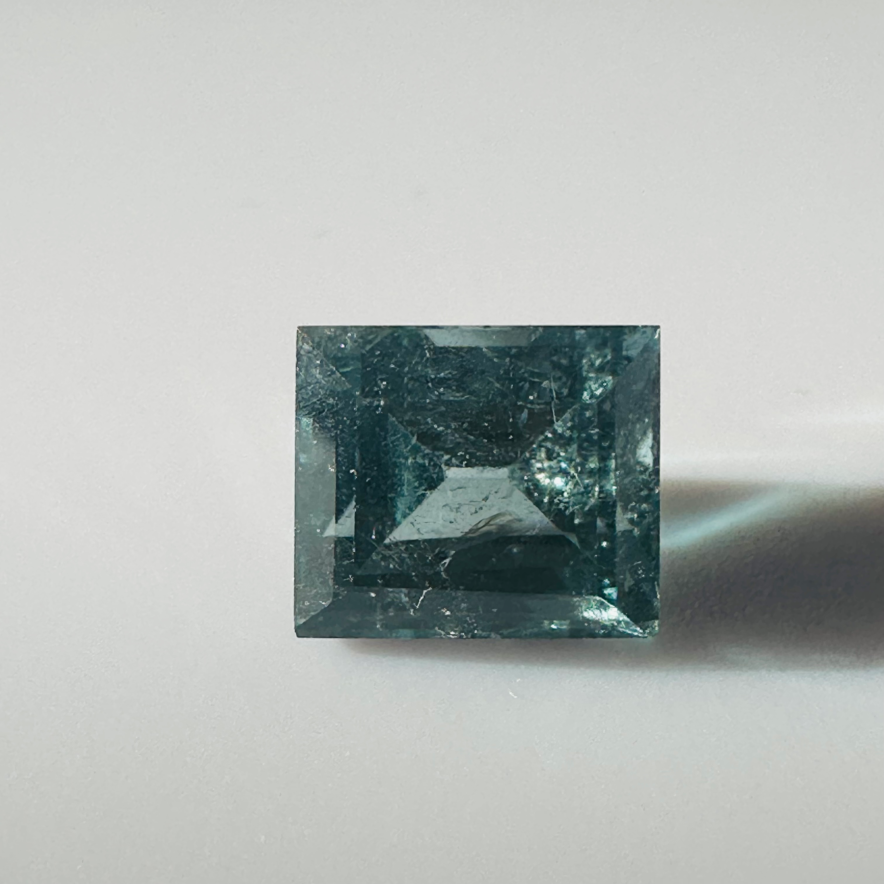 TOURMALINE BLUE TRAP CUT 8MM.X 7MM   2.70CTS image 0