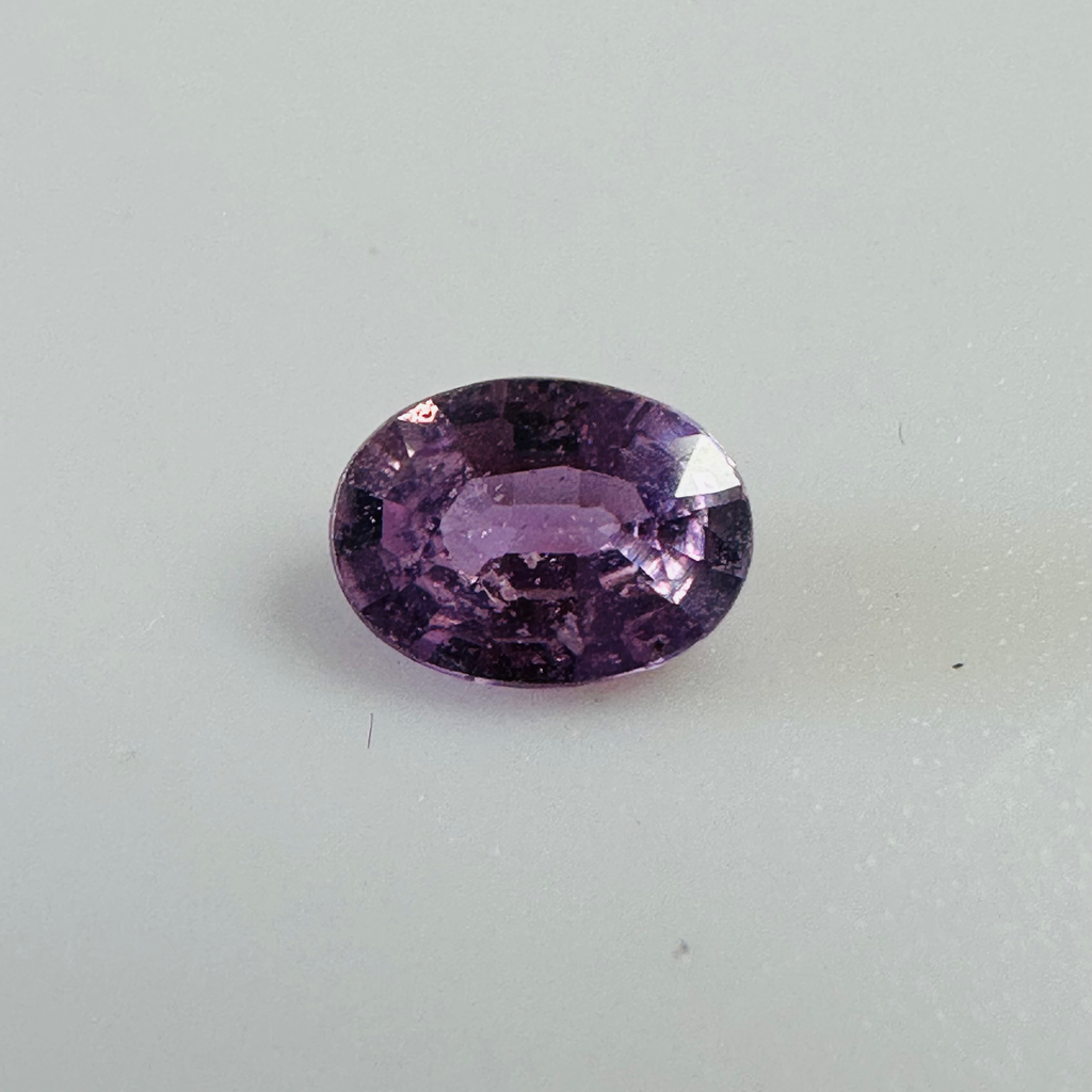 PURPLE  SAPPHIRE OVAL 6.1MM X  4.5MM 0.62CT image 0