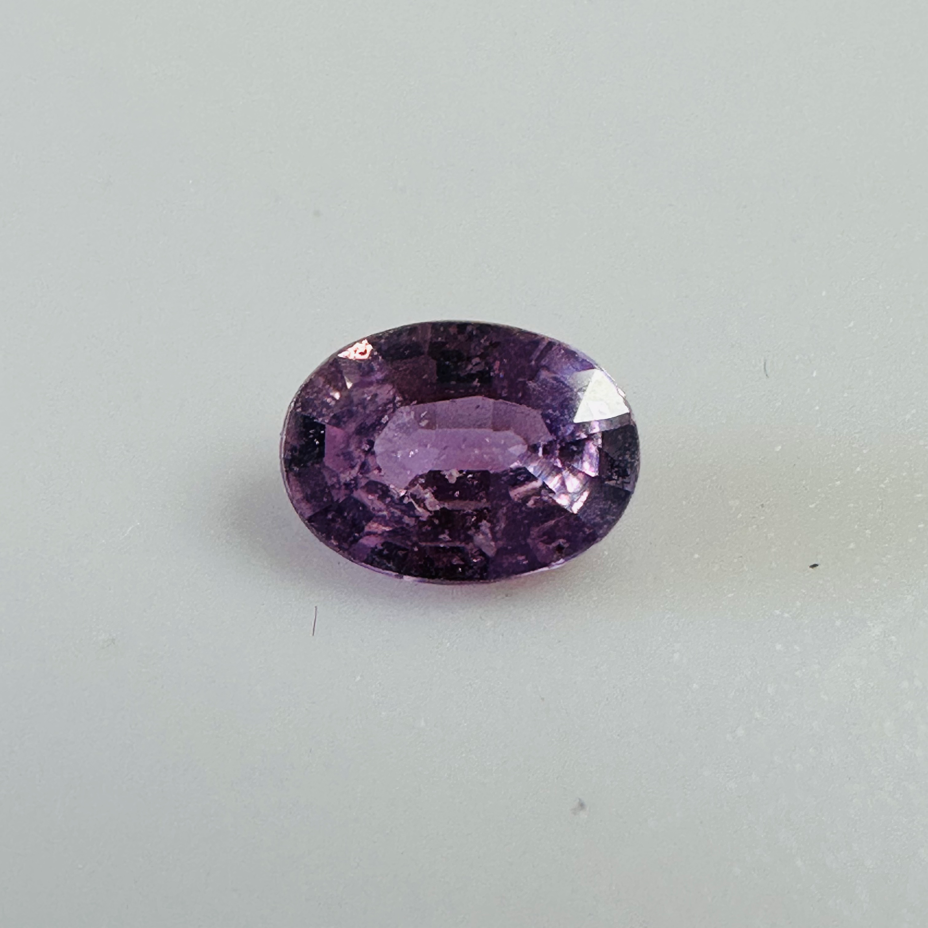 PURPLE  SAPPHIRE OVAL 6.1MM X  4.5MM 0.62CT image 0