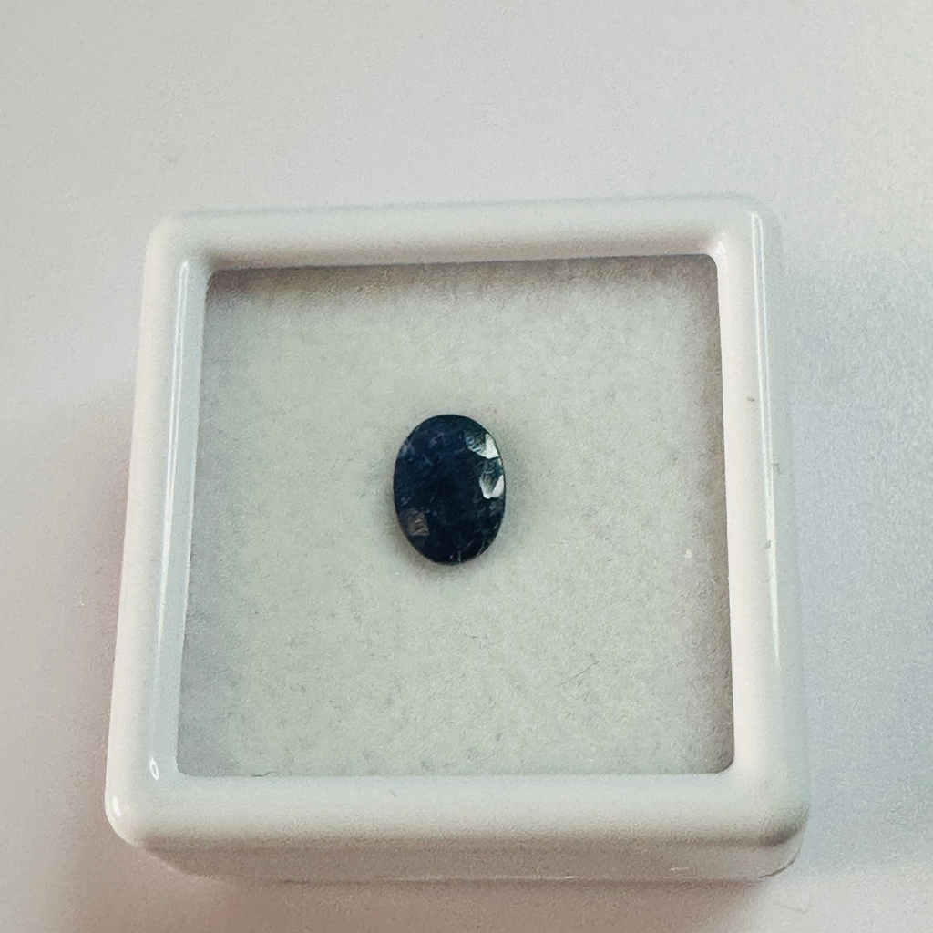 BURMA BLUE SAPPHIRE OVAL 6.8MM X5MM 0.92CTS image 1
