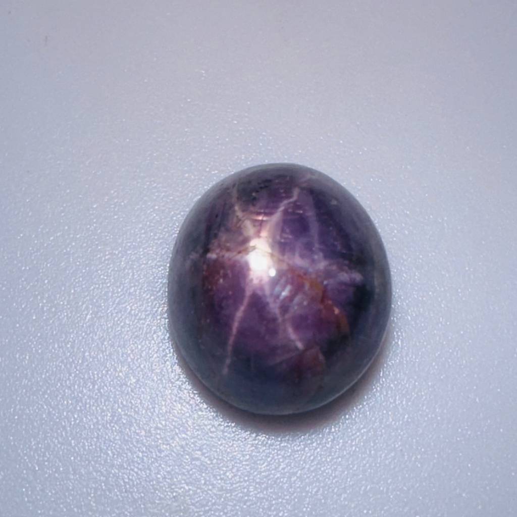 STAR SAPPHIRE PURPLE OVAL  12MMX10MM 9.82CTS image 6