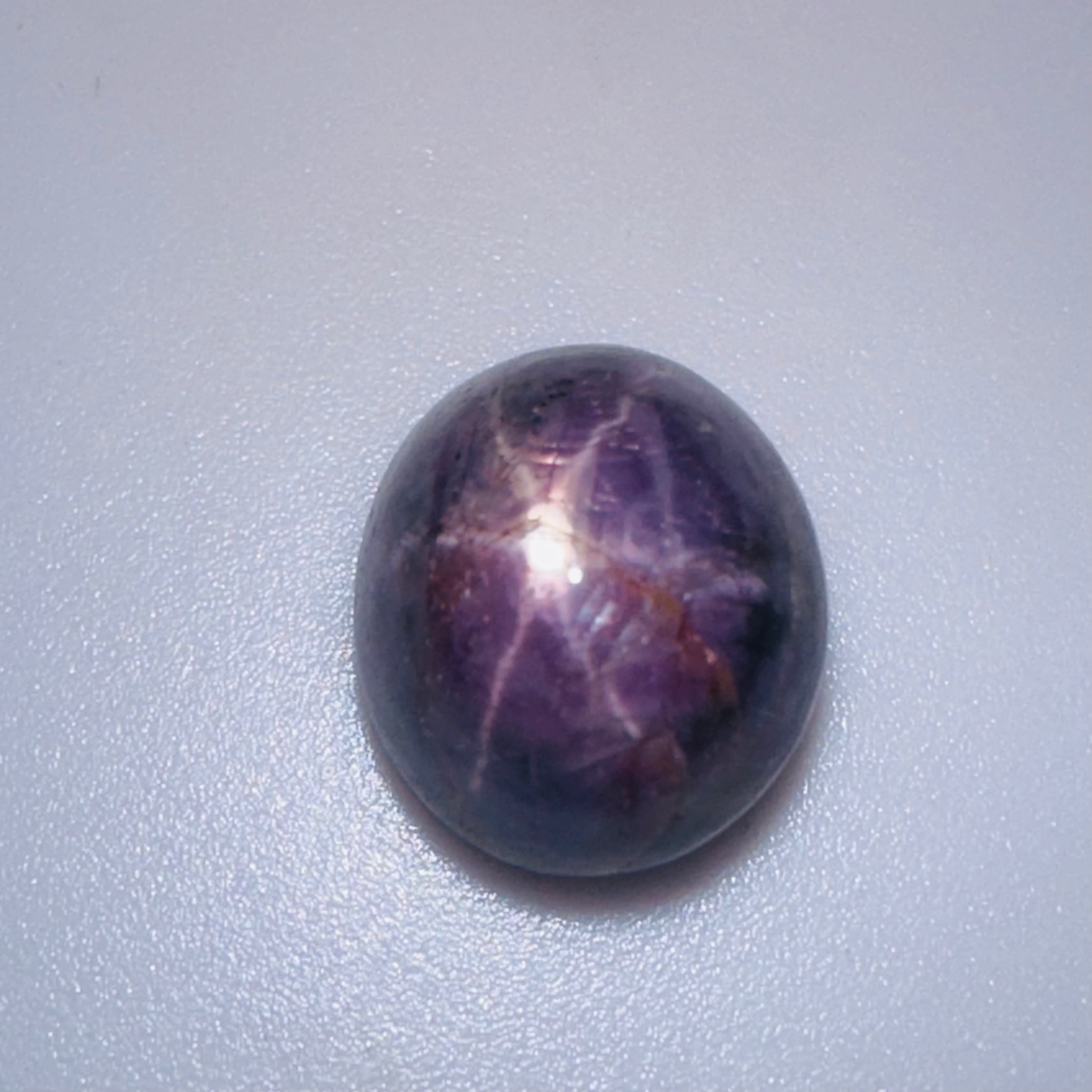 STAR SAPPHIRE PURPLE OVAL  12MMX10MM 9.82CTS image 6