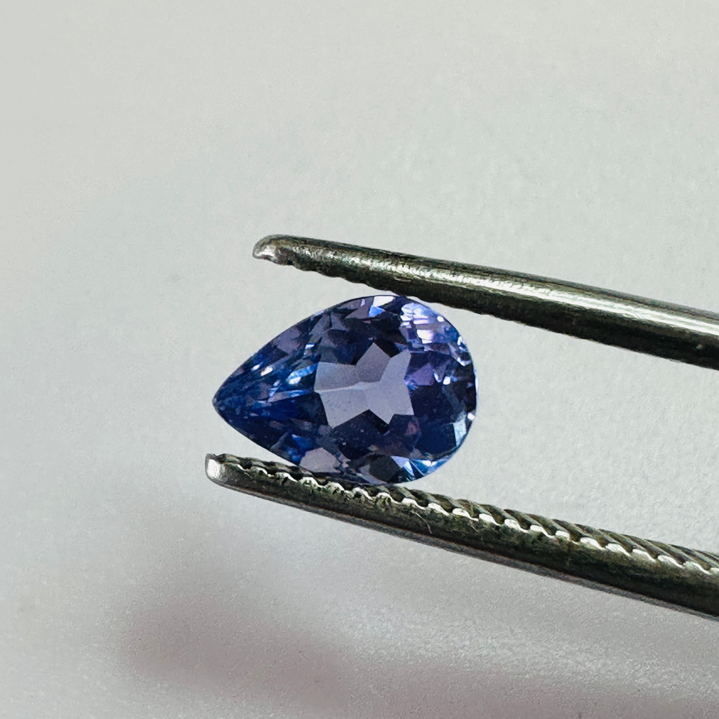 TANZANITE DROP 6.7MMX5MM  0.69CTS image 1