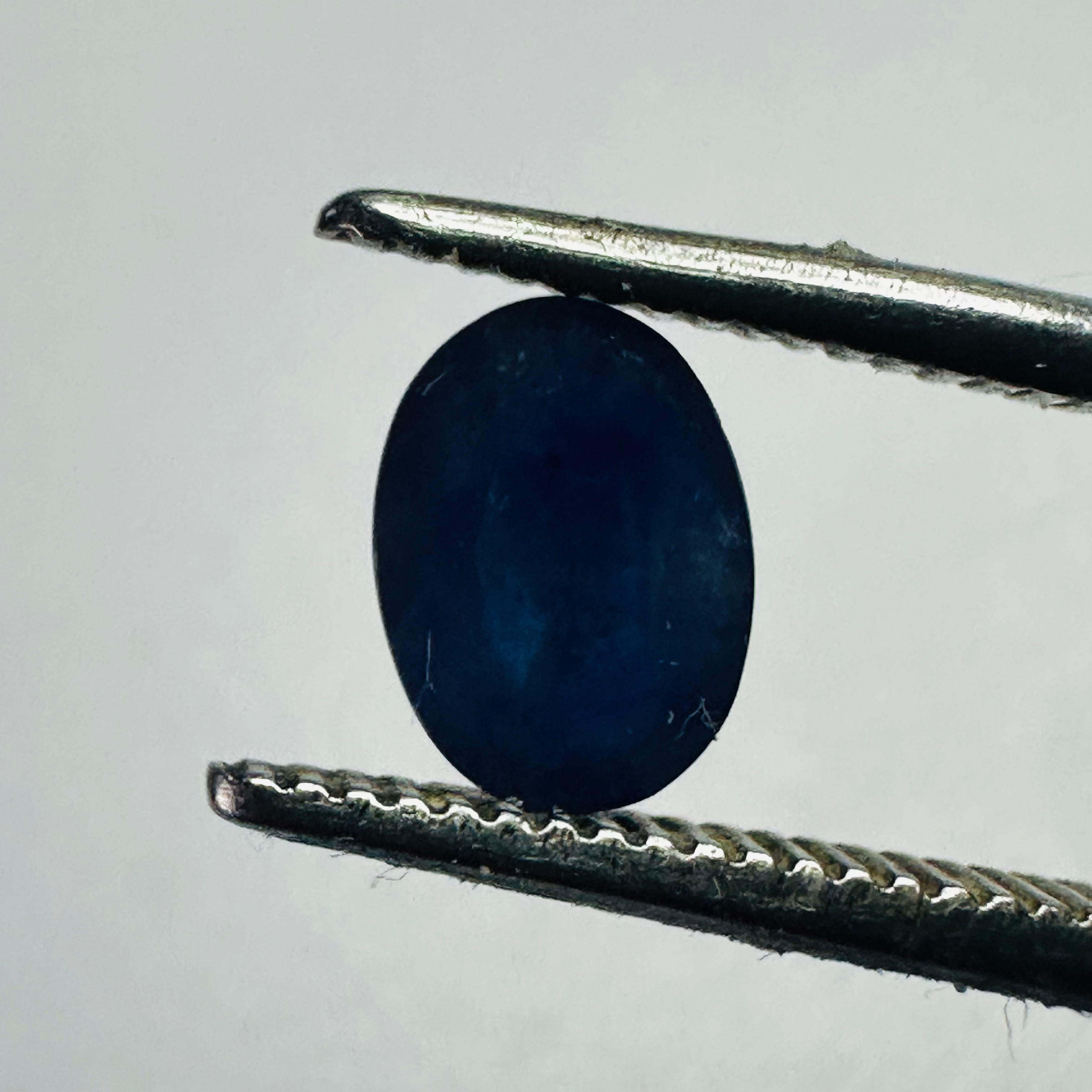 BURMA BLUE SAPPHIRE OVAL 6.6MM X5MM 0.77CTS image 1