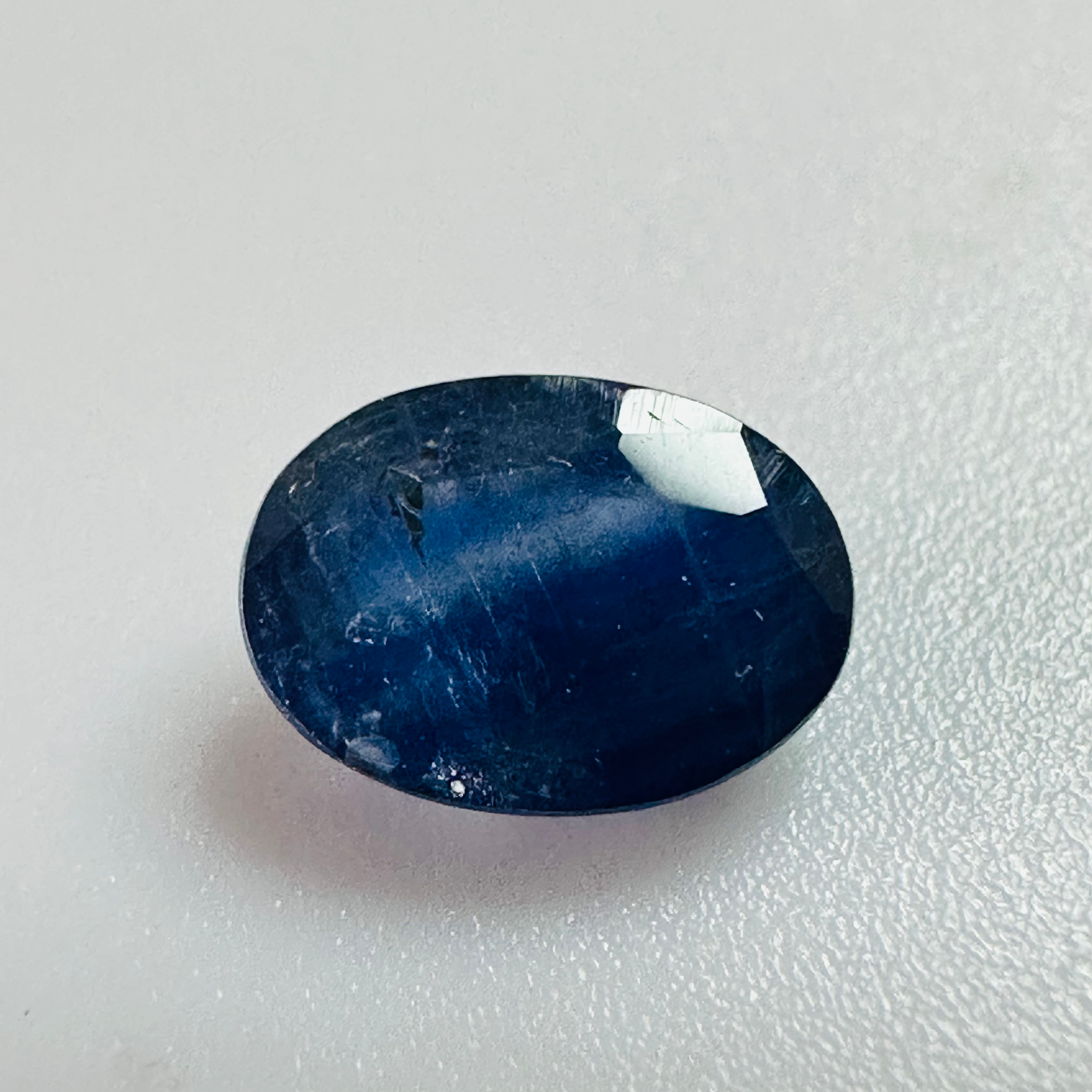 BURMA BLUE SAPPHIRE OVAL 6.8MM X5MM 0.92CTS image 0