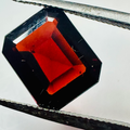 GARNET  EMERALD CUT 11.7X9.8MM  4.96CTS  DEEP RED image 0