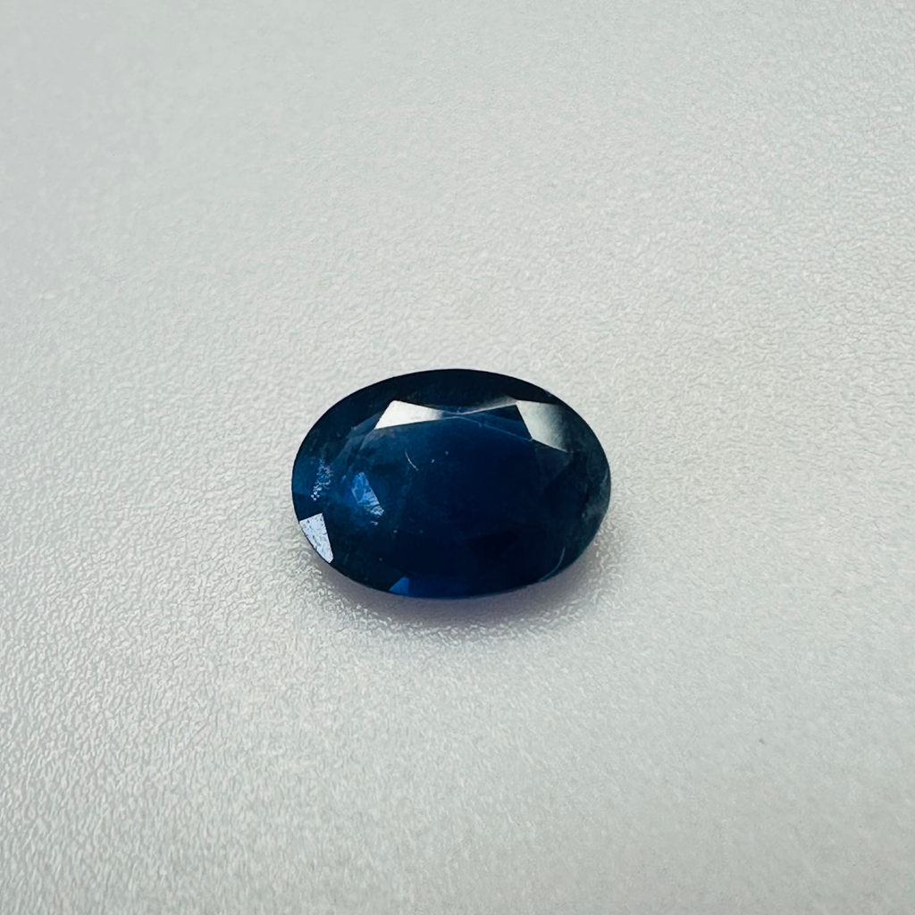 BURMA BLUE SAPPHIRE OVAL 6.7MM X 5MM 0.67CTS image 2