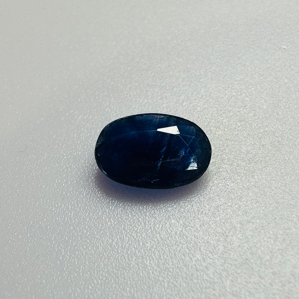 BURMA BLUE SAPPHIRE OVAL 7.1MM X 5MM 0.77CTS image 0