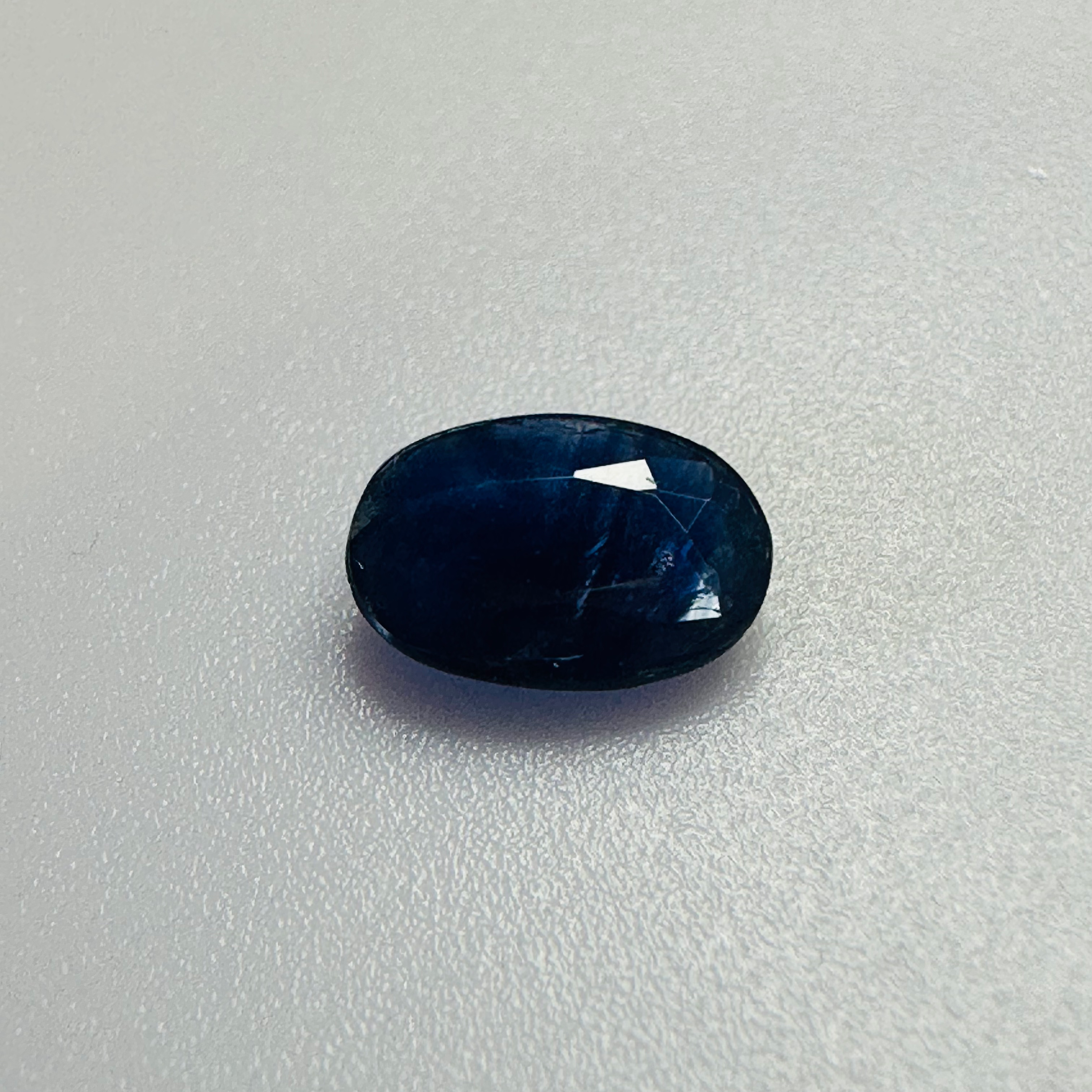 BURMA BLUE SAPPHIRE OVAL 7.1MM X 5MM 0.77CTS image 0