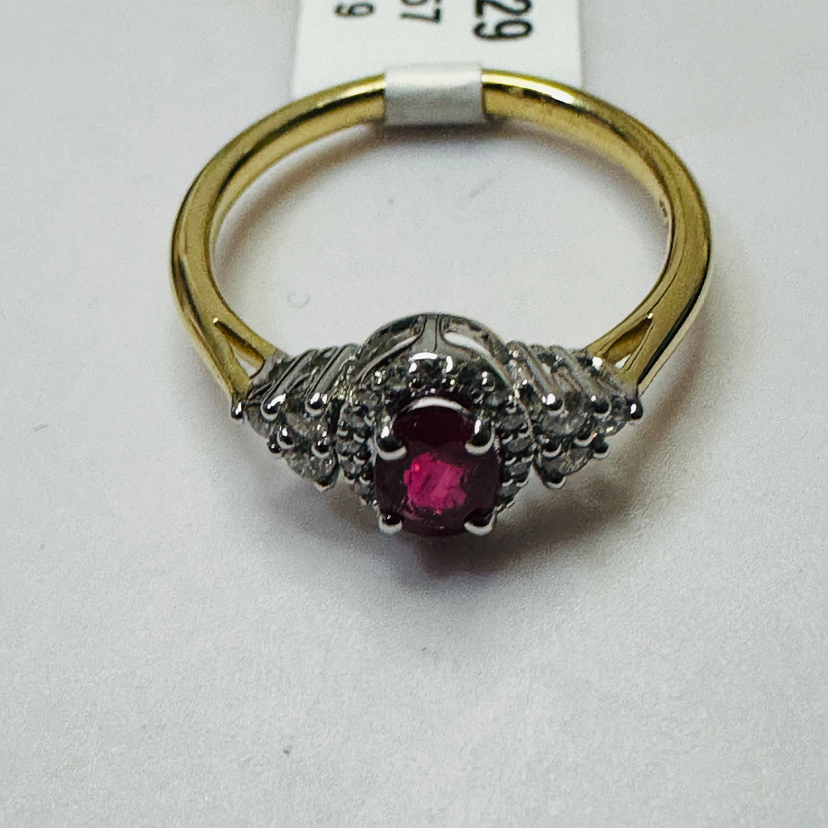 NEW 18ct Ruby and Diamond Ring Size N image 4