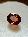Zircon Pink Oval 6.5mmx5.3mm 1.00ct