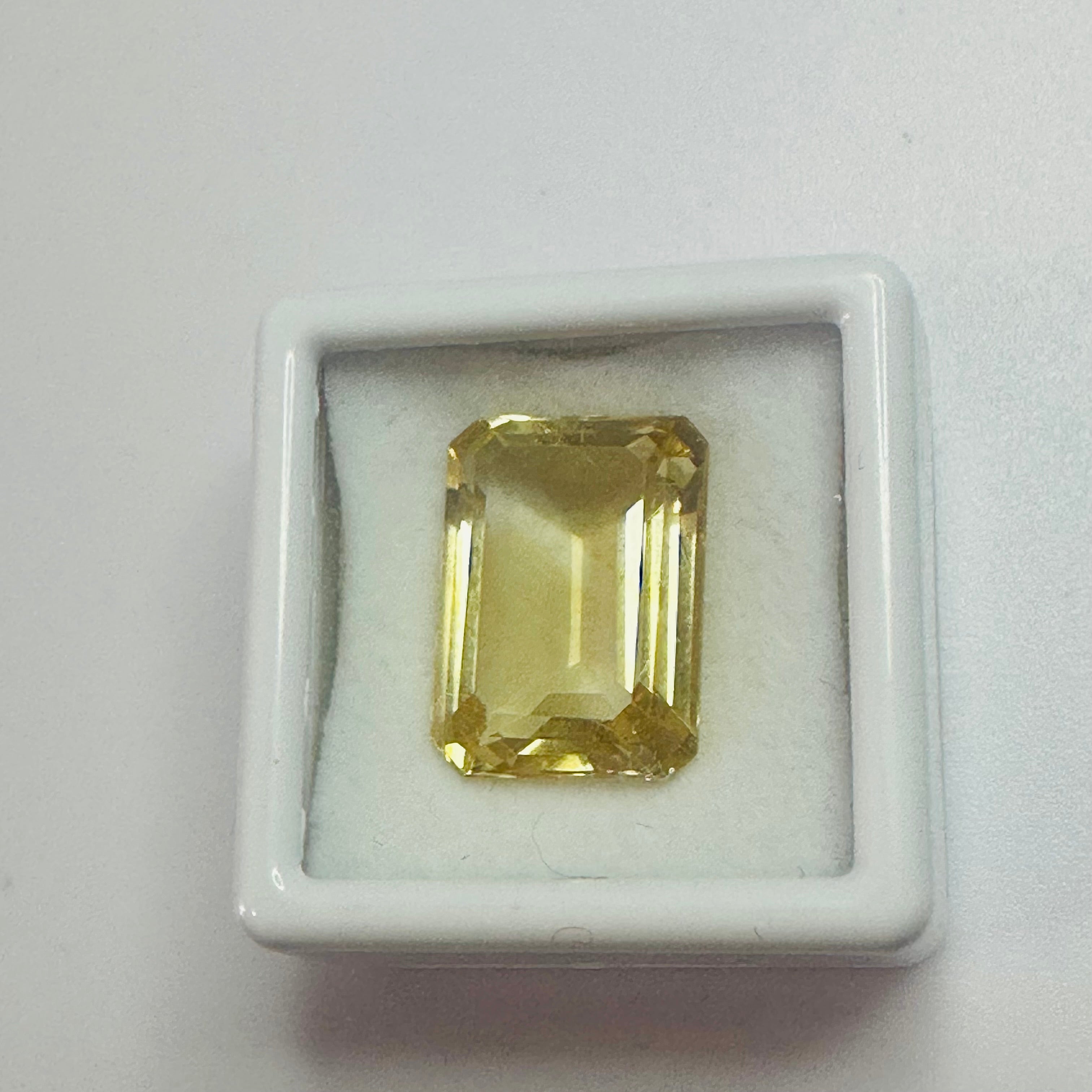CITRINE EMERALD CUT 16MMX11.6MM. 10.05CTS image 2