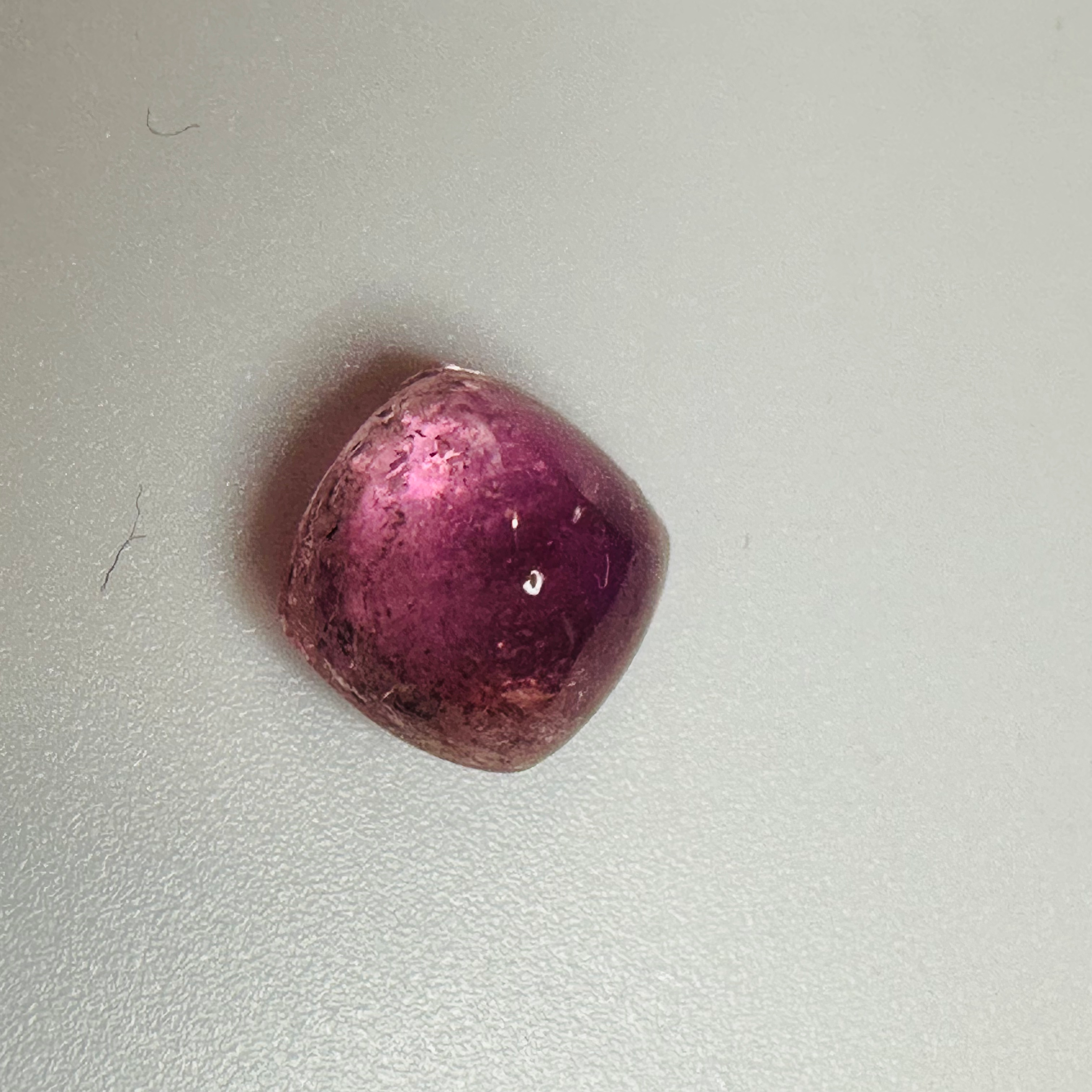 TOURMALINE PINK CUSHION CAB  9MM.X 9MM  4.07CTS image 1