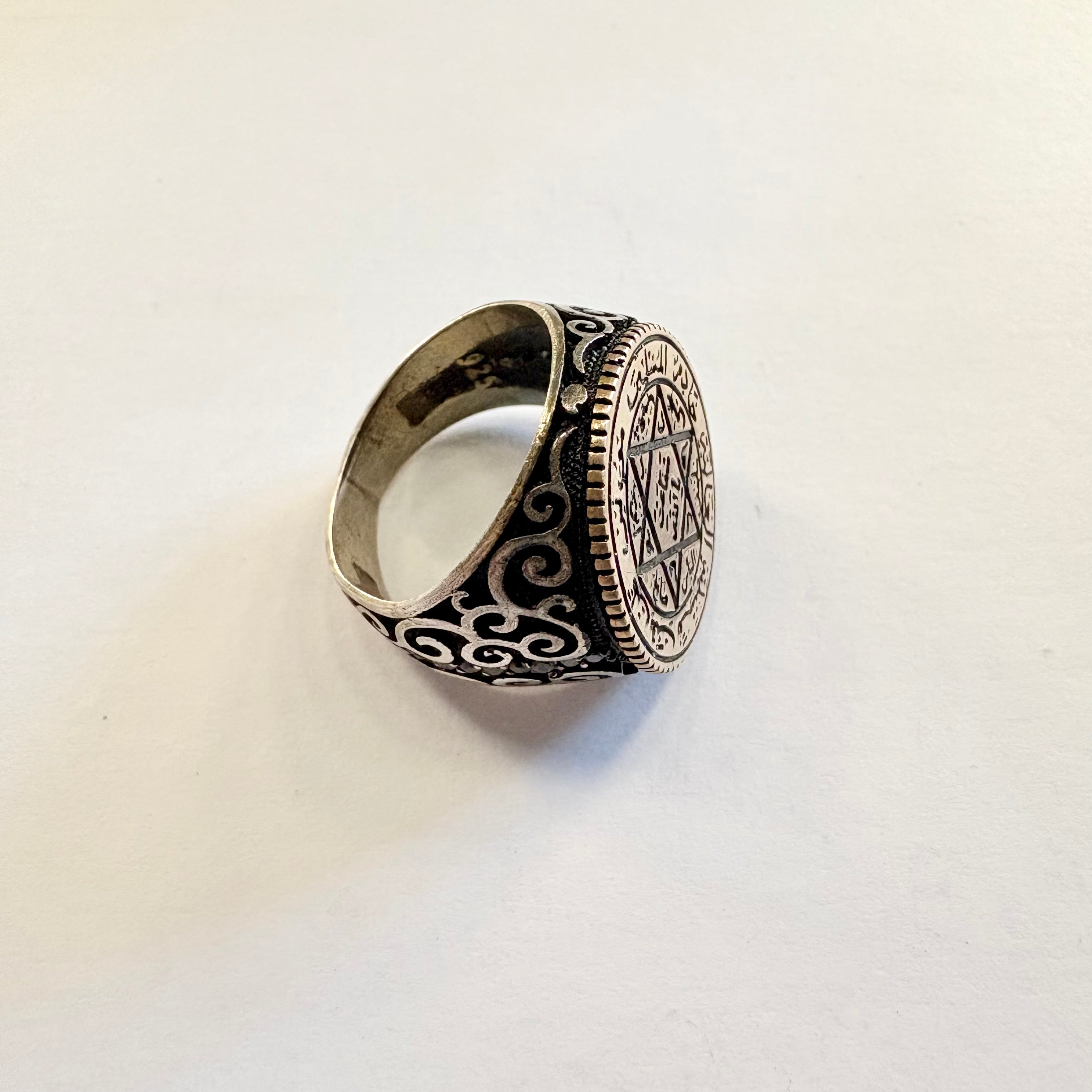 Men's Star of David & King Solomon's Seal 925 Sterling Silver Ring image 3