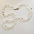 Vintage iridescent beaded necklace image 0