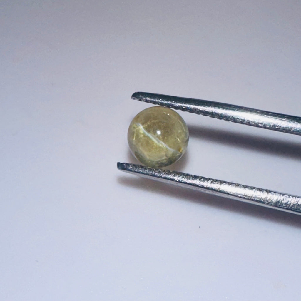 CHRYSOBERYL CATS EYE 5.3MM ROUND  0.80CTS image 2