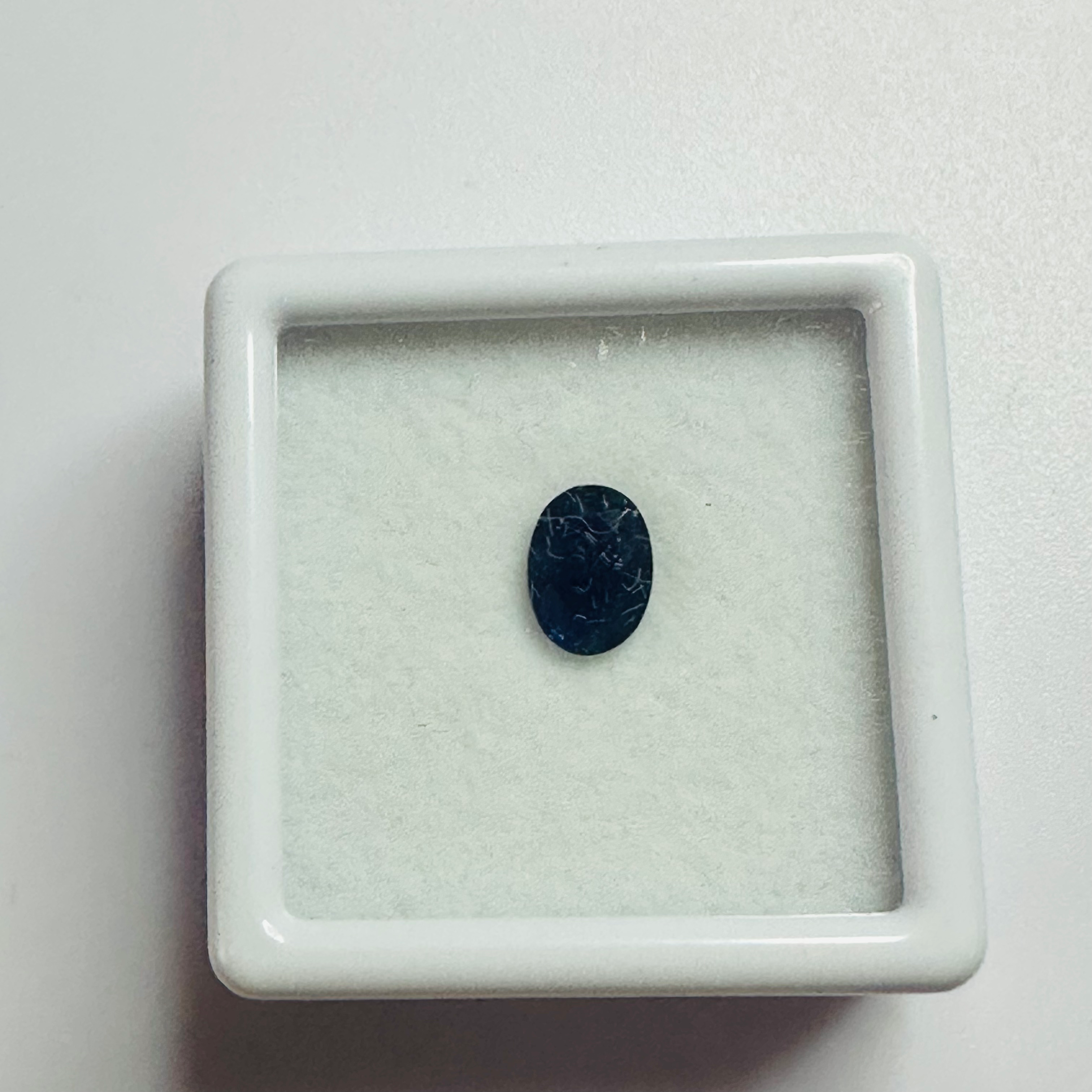 BURMA BLUE SAPPHIRE OVAL 6.6MM X5MM 0.77CTS image 2