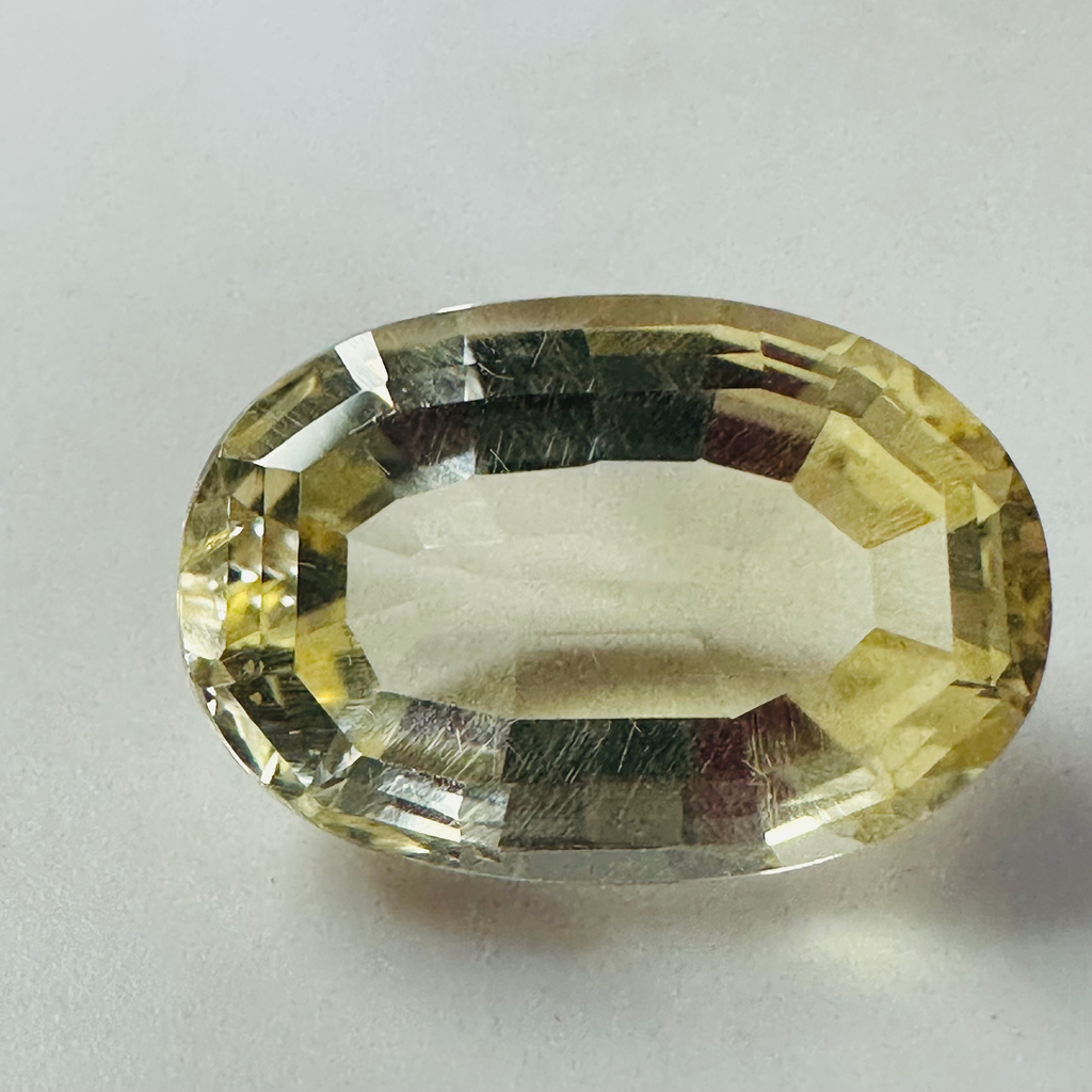 CITRINE OVAL BOOT LACE  20MMX13.5MM. 15.46CTS image 0
