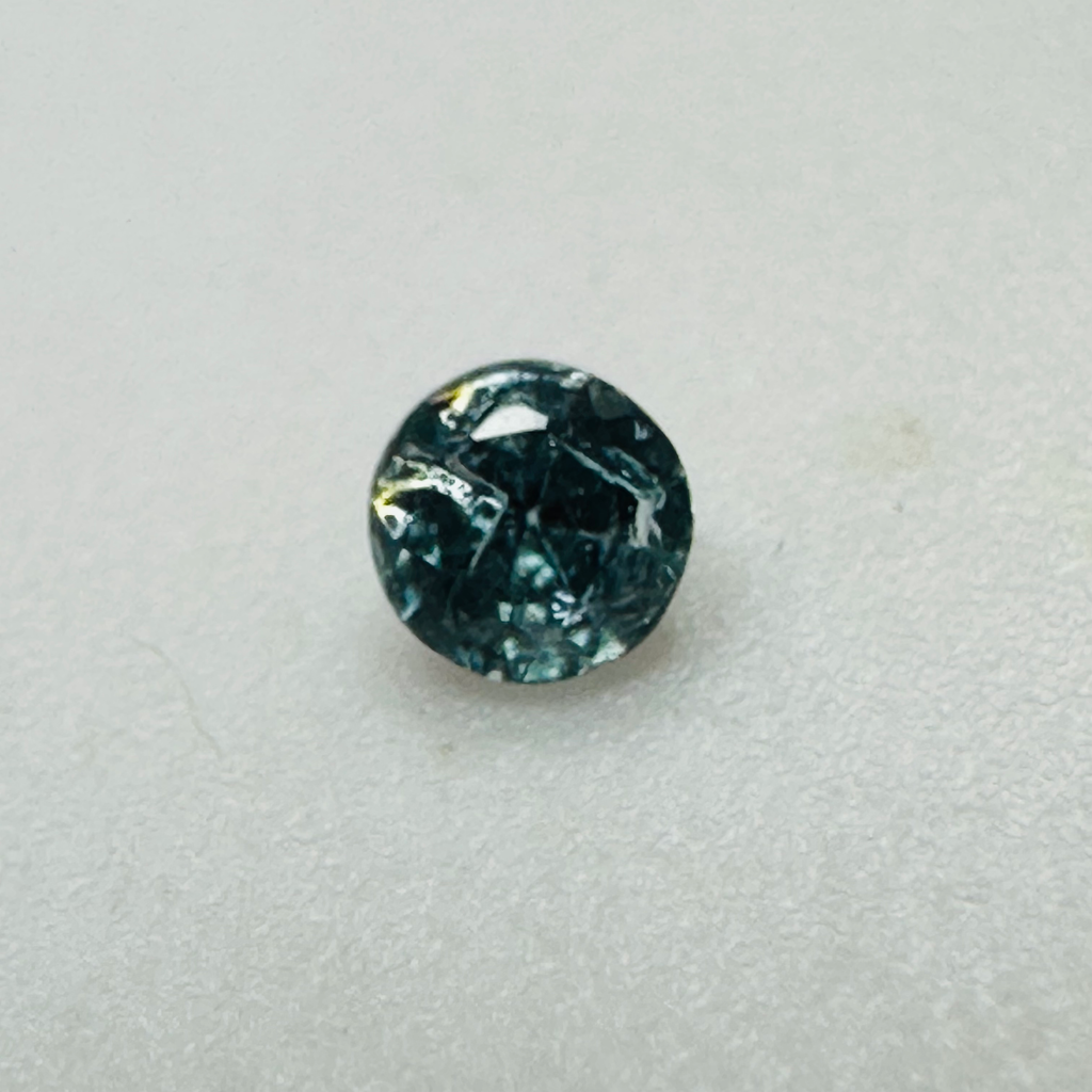 ZIRCON BLUE ROUND. 3.8MM  0.10CTS image 0