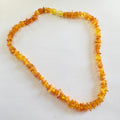 New Amber Threaded Necklace 16inches image 0