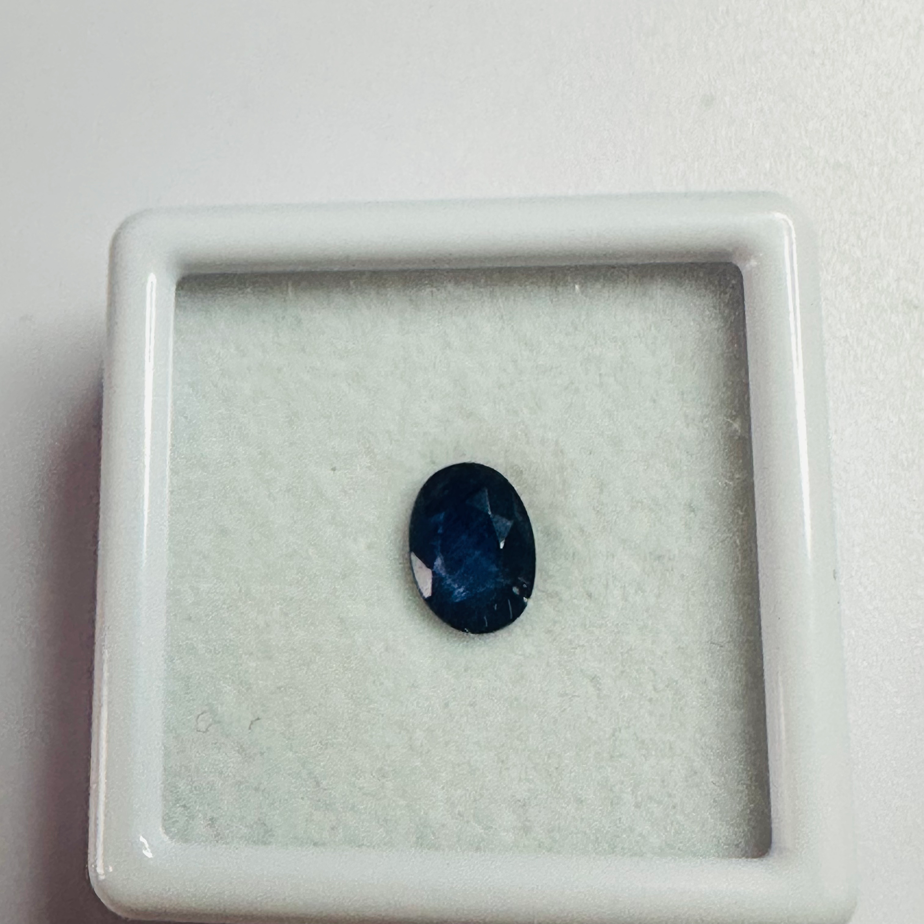 BURMA BLUE SAPPHIRE OVAL 6.9MMX5MM 0.96CTS image 1