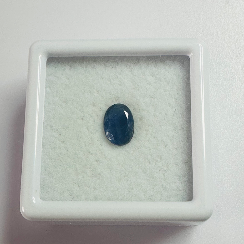 BURMA BLUE SAPPHIRE OVAL 6.8MMX5MM 0.82CTS image 2