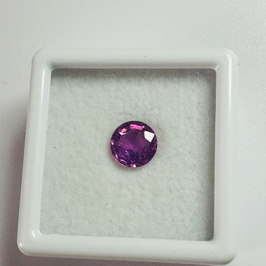 PINK/PURPLE SAPPHIRE 6.5 MM ROUND 1.23CTS image 1
