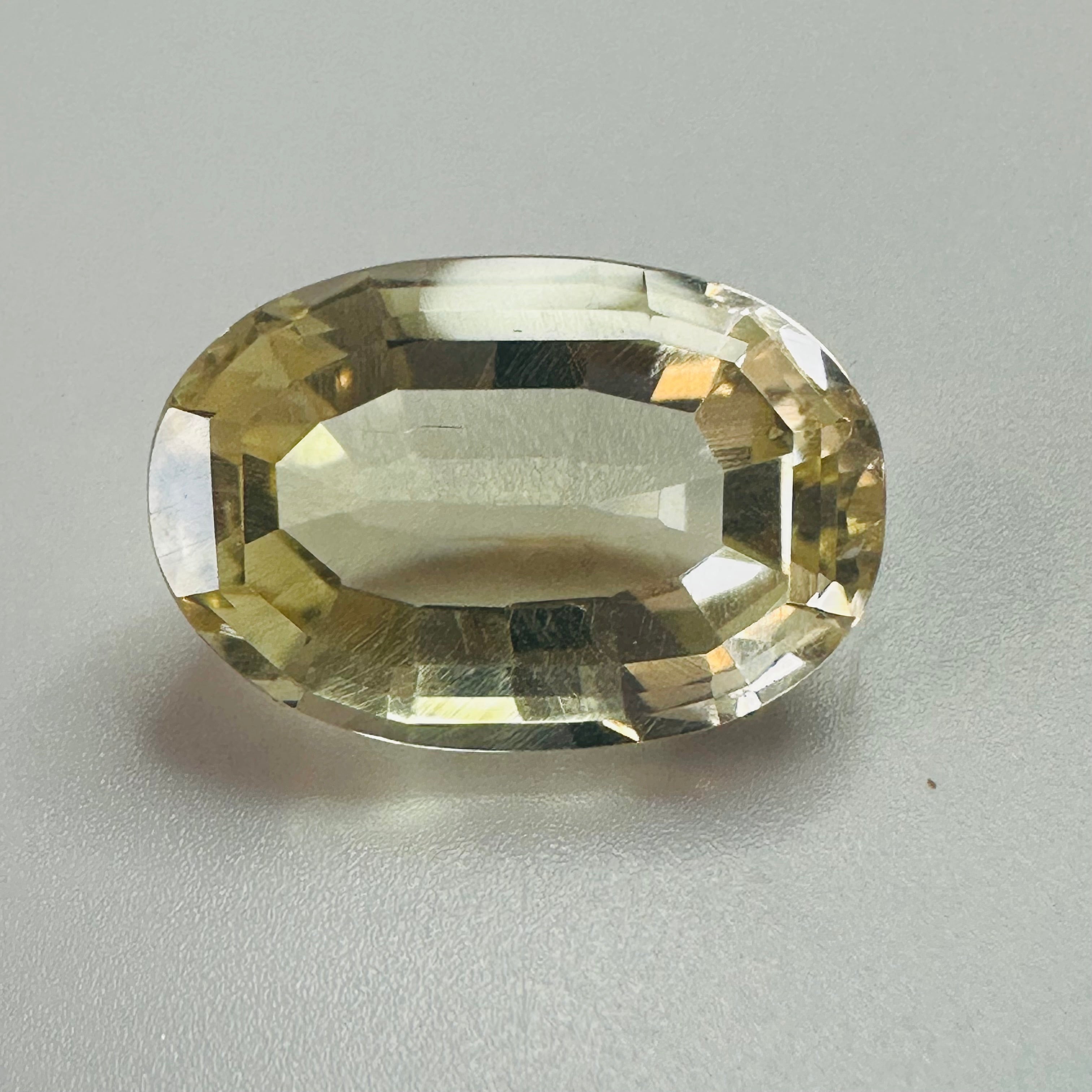 CITRINE OVAL BOOT LACE  20MMX13.5MM. 15.46CTS image 1