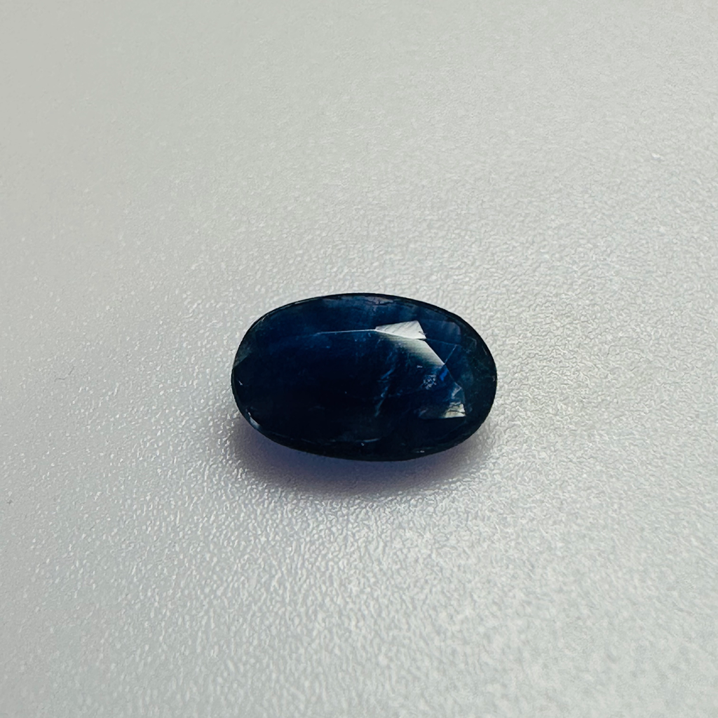 BURMA BLUE SAPPHIRE OVAL 7.1MM X 5MM 0.77CTS image 2