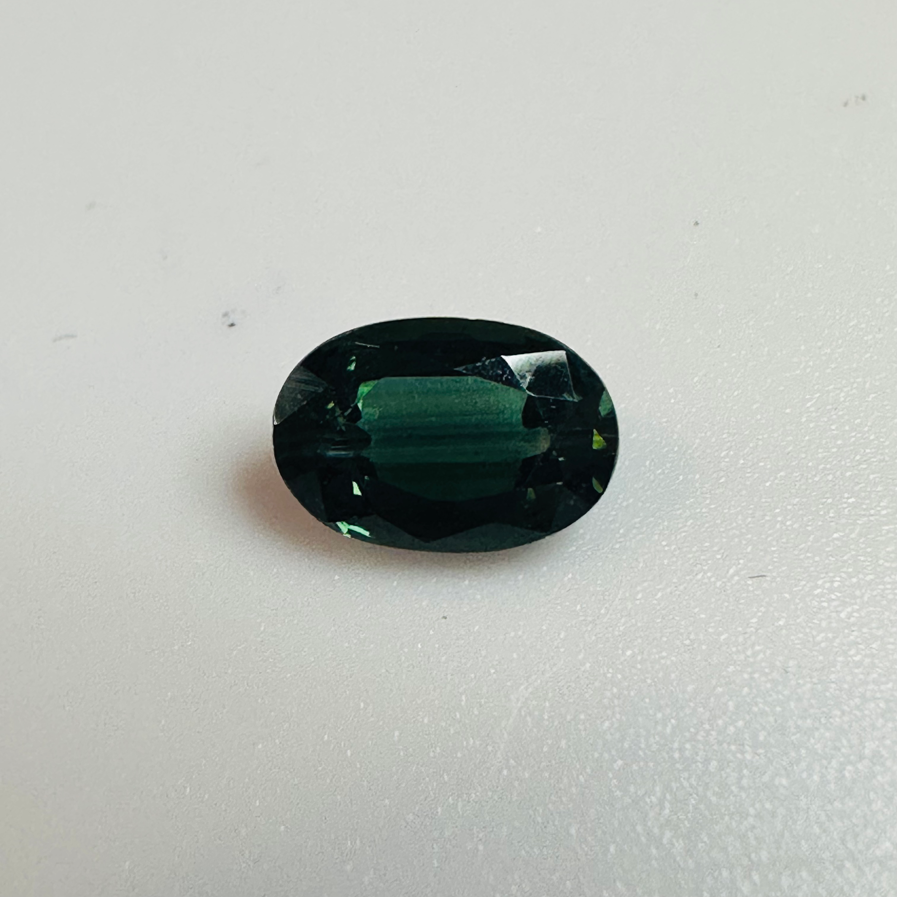 TOURMALINE TEAL OVAL 7.5MMx5MM  1.11CTS image 0