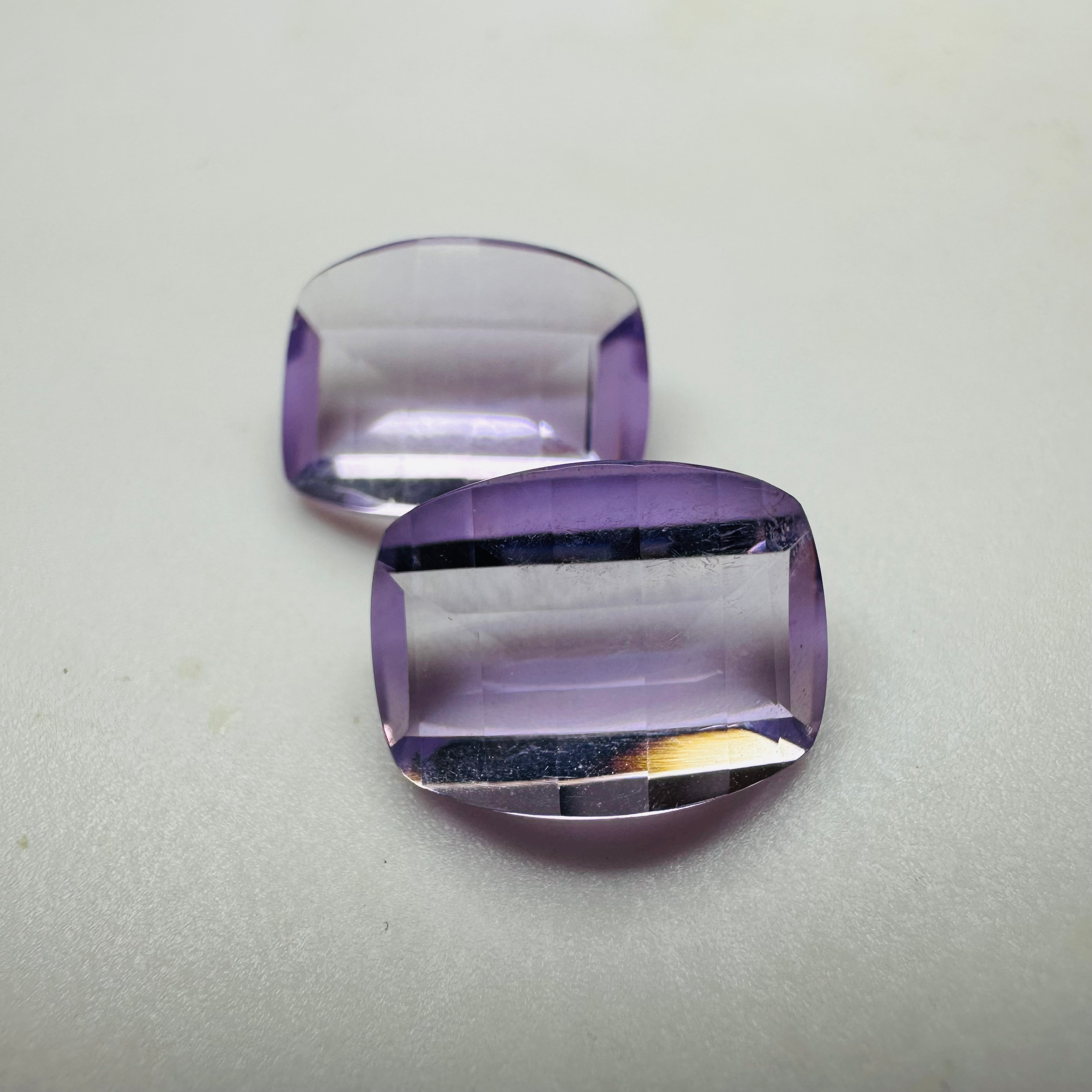 AMETHYST PAIR SPECIAL CUT 13MMX10MM  11.79CTSAM image 9