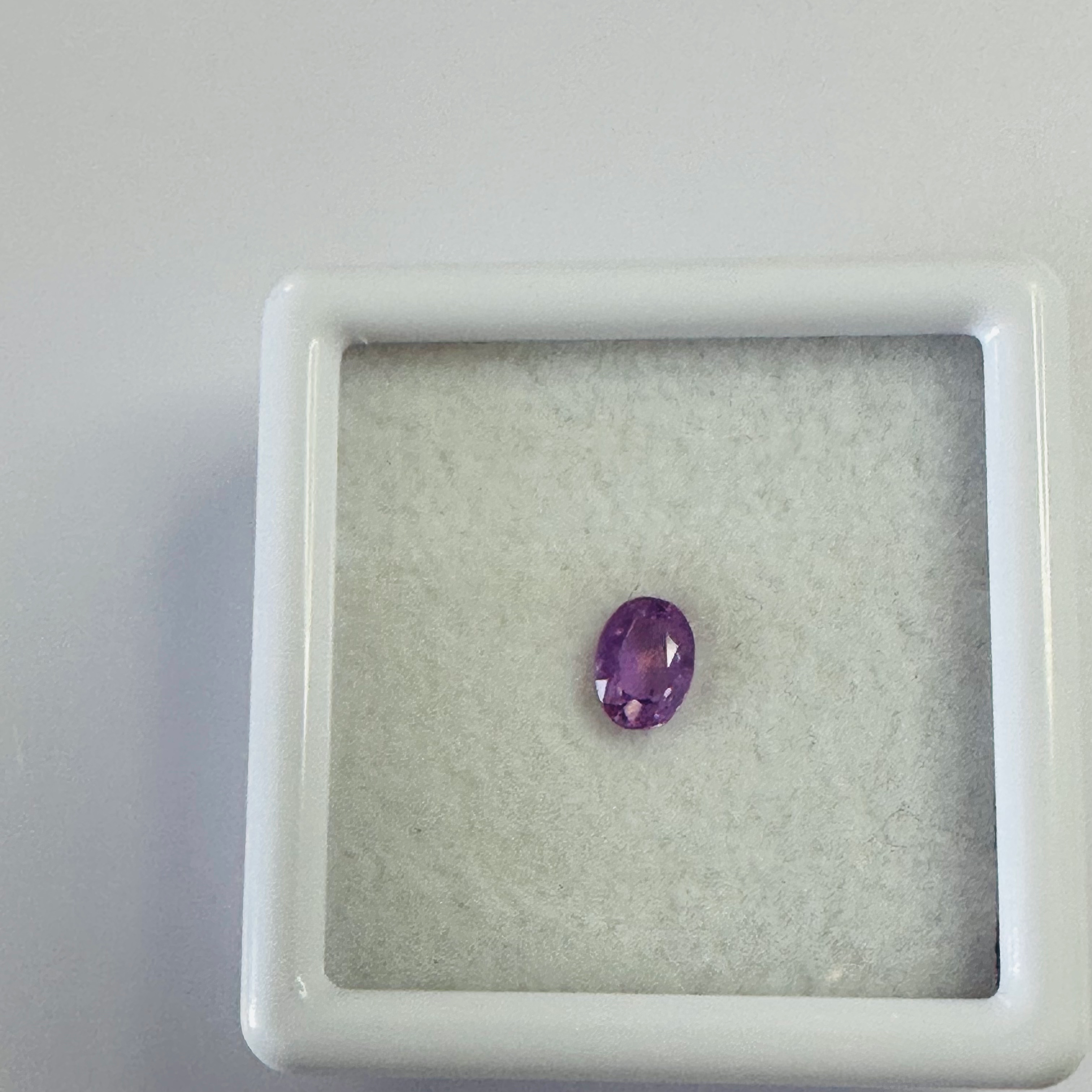 PINK-PURPLE SAPPHIRE OVAL 4.7MM X  3.5MM 0.41CT image 1