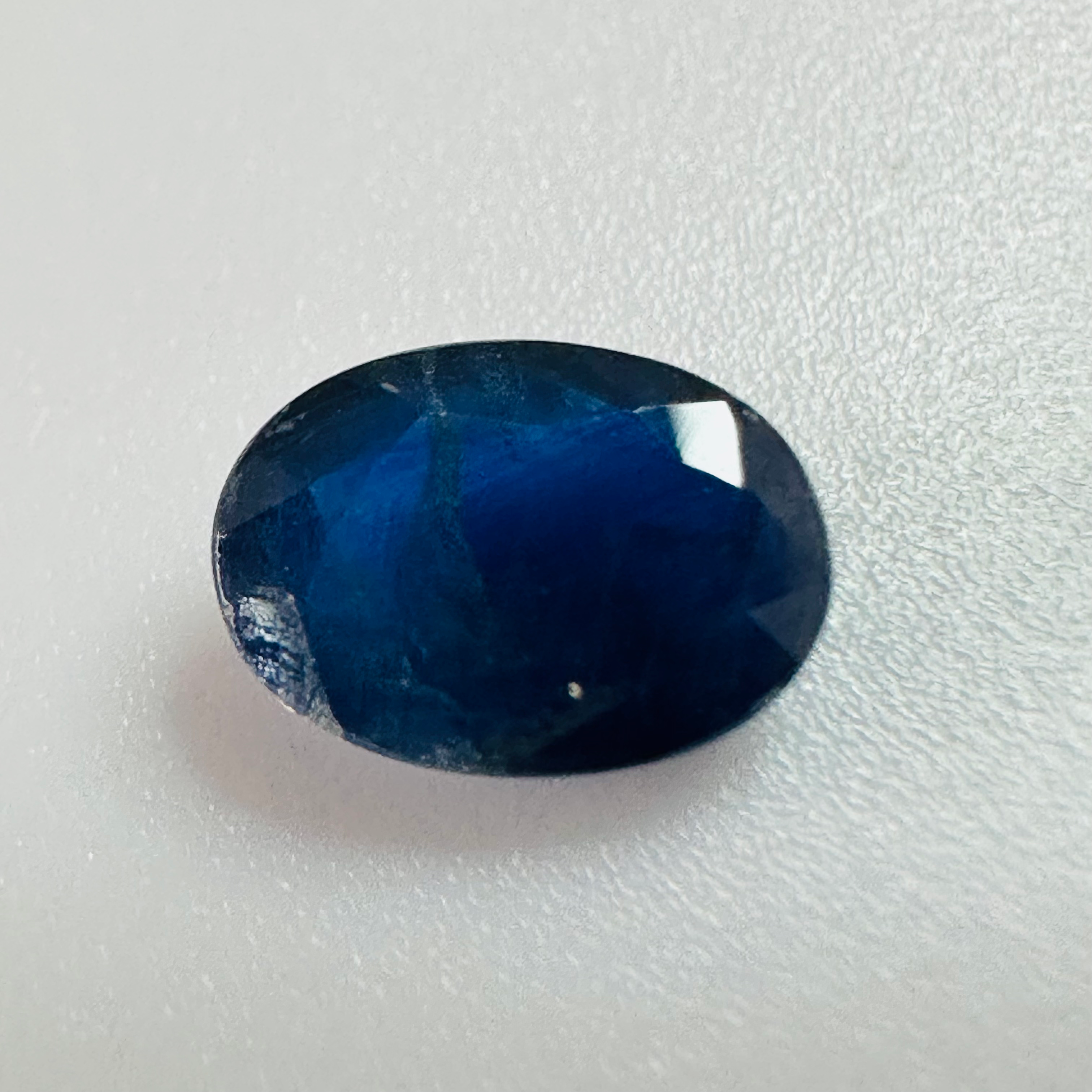 BURMA BLUE SAPPHIRE OVAL 6.7MM X4.8MM 0.83CTS image 0