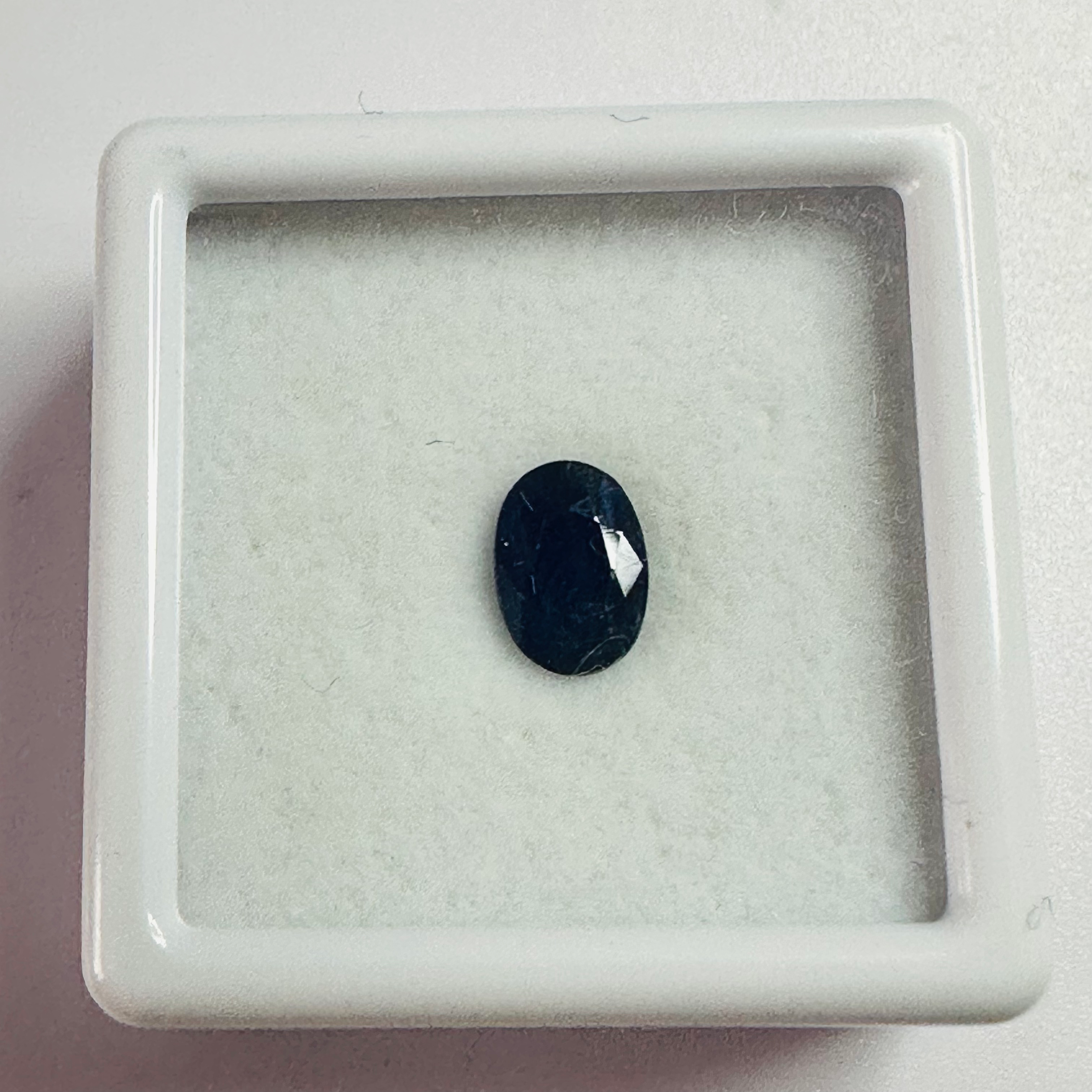 BURMA BLUE SAPPHIRE OVAL 6.8MMX4.8MM 0.85CTS image 2