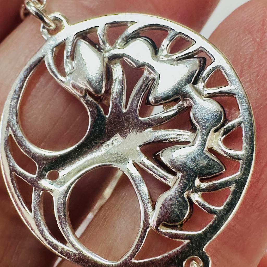New Sterling silver and Amber tree of life Bracelet image 1