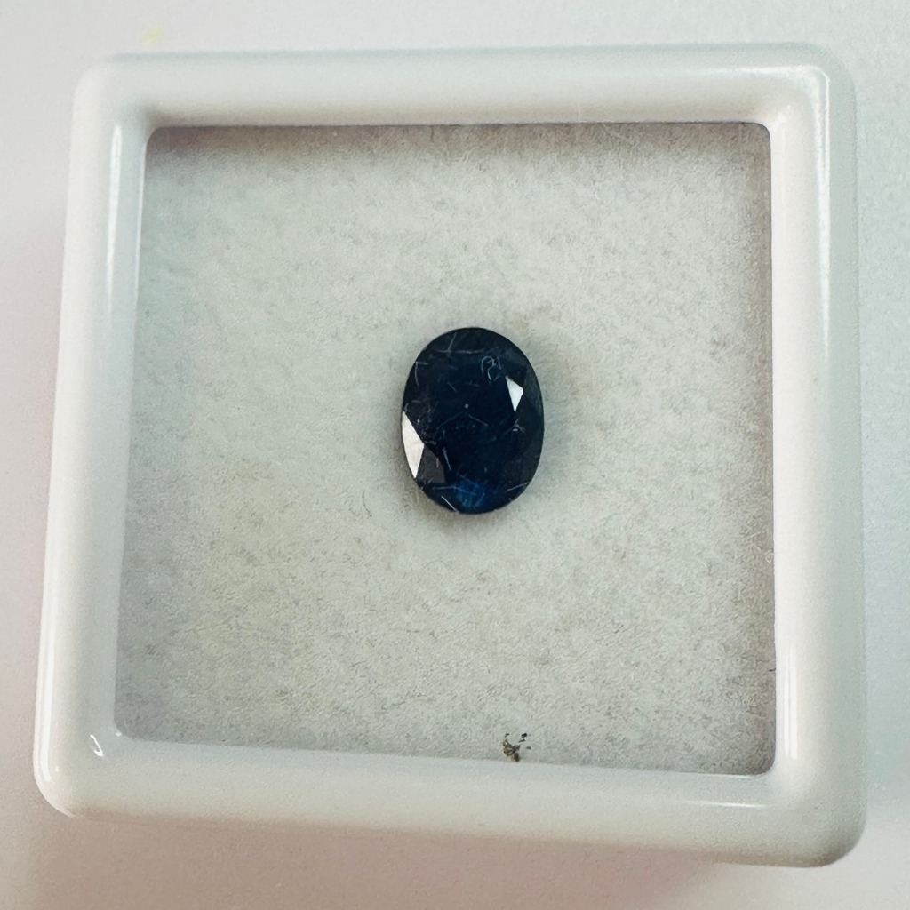 BURMA BLUE SAPPHIRE OVAL 7MM X5MM 1.29CTS image 1