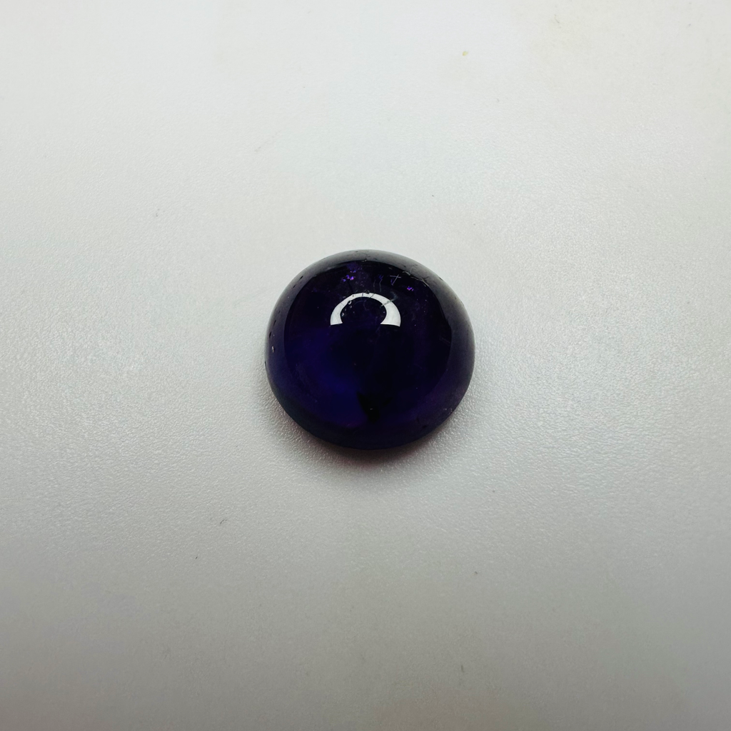 AMETHYST CAB ROUND  11MM  5.20CTS GOOD COLOUR image 5